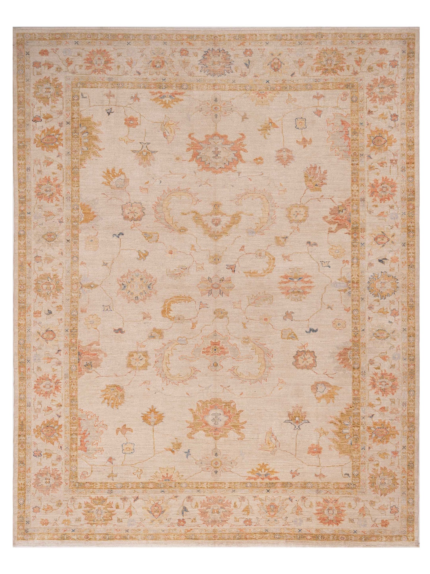 Anadol Angora Oushak  Ivory Ivory Traditional
