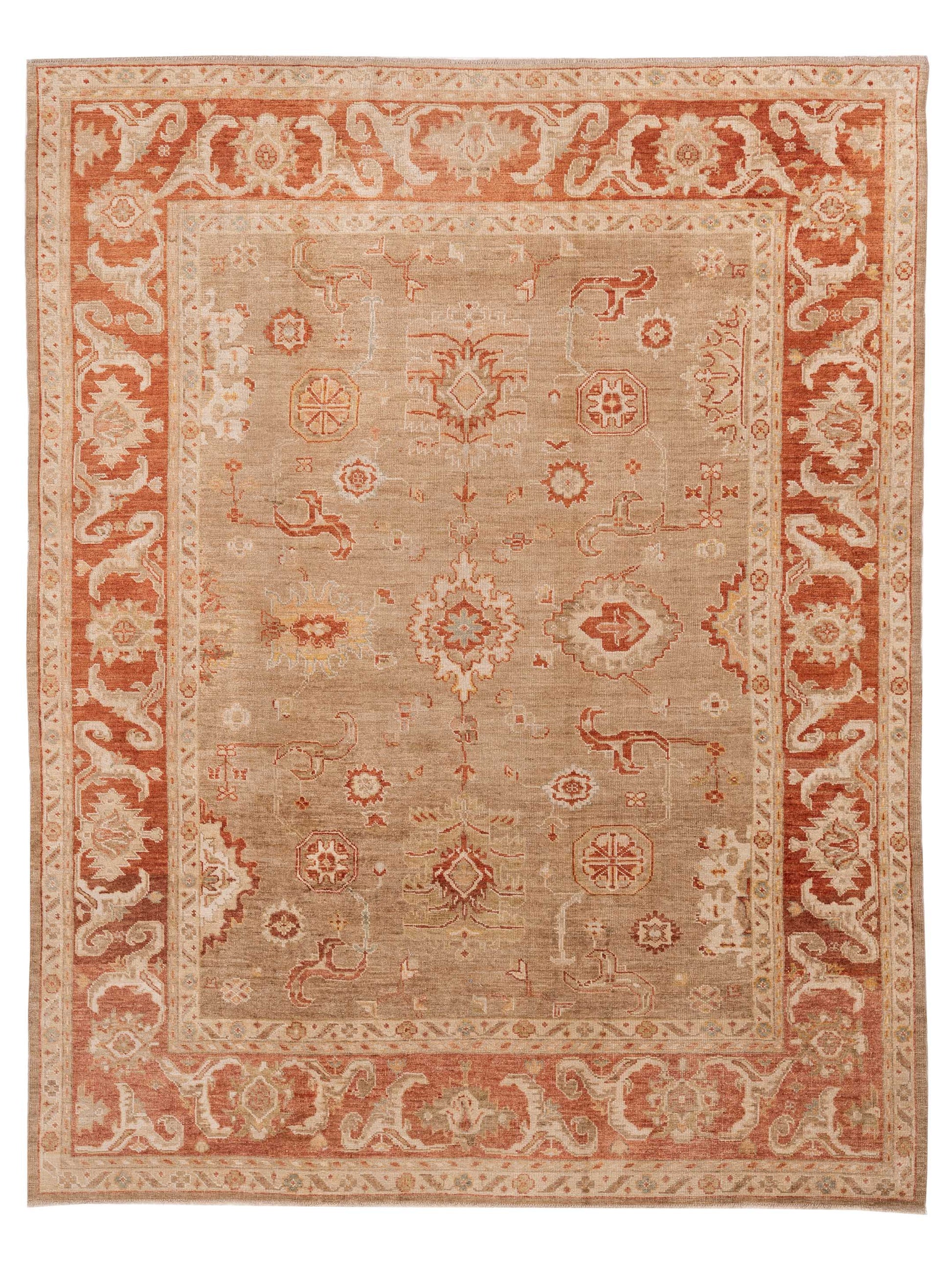 Anadol Angora Oushak  Brown Rust Traditional