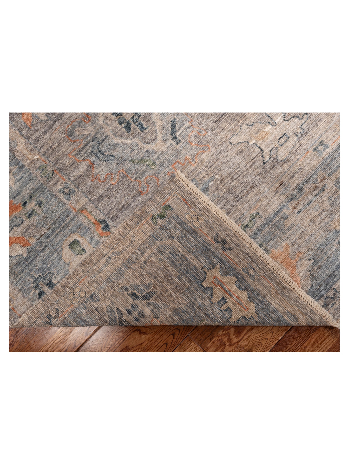 Angora Oushak 153788 Gray Blue 8.6x9.10 Hand Knotted Rug