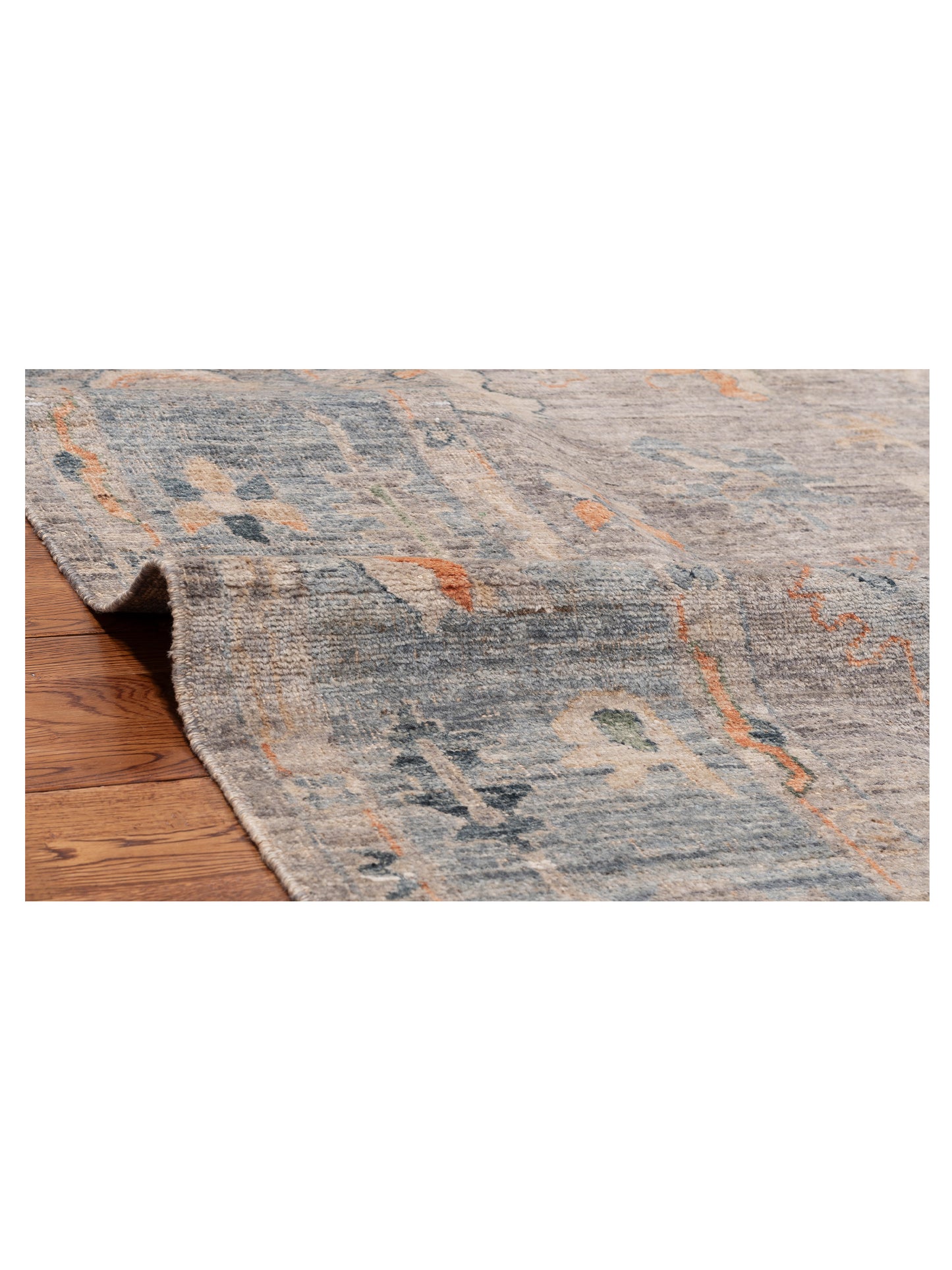 Angora Oushak 153788 Gray Blue 8.6x9.10 Hand Knotted Rug