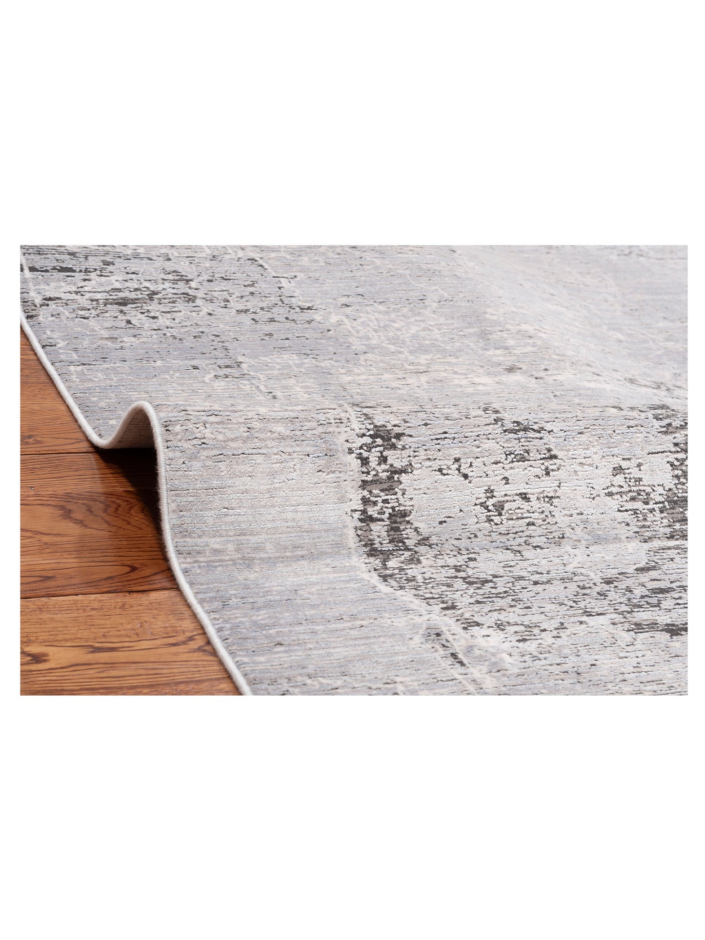 Palermo 153815 Silver Gray 8x10 Machine Made Rug