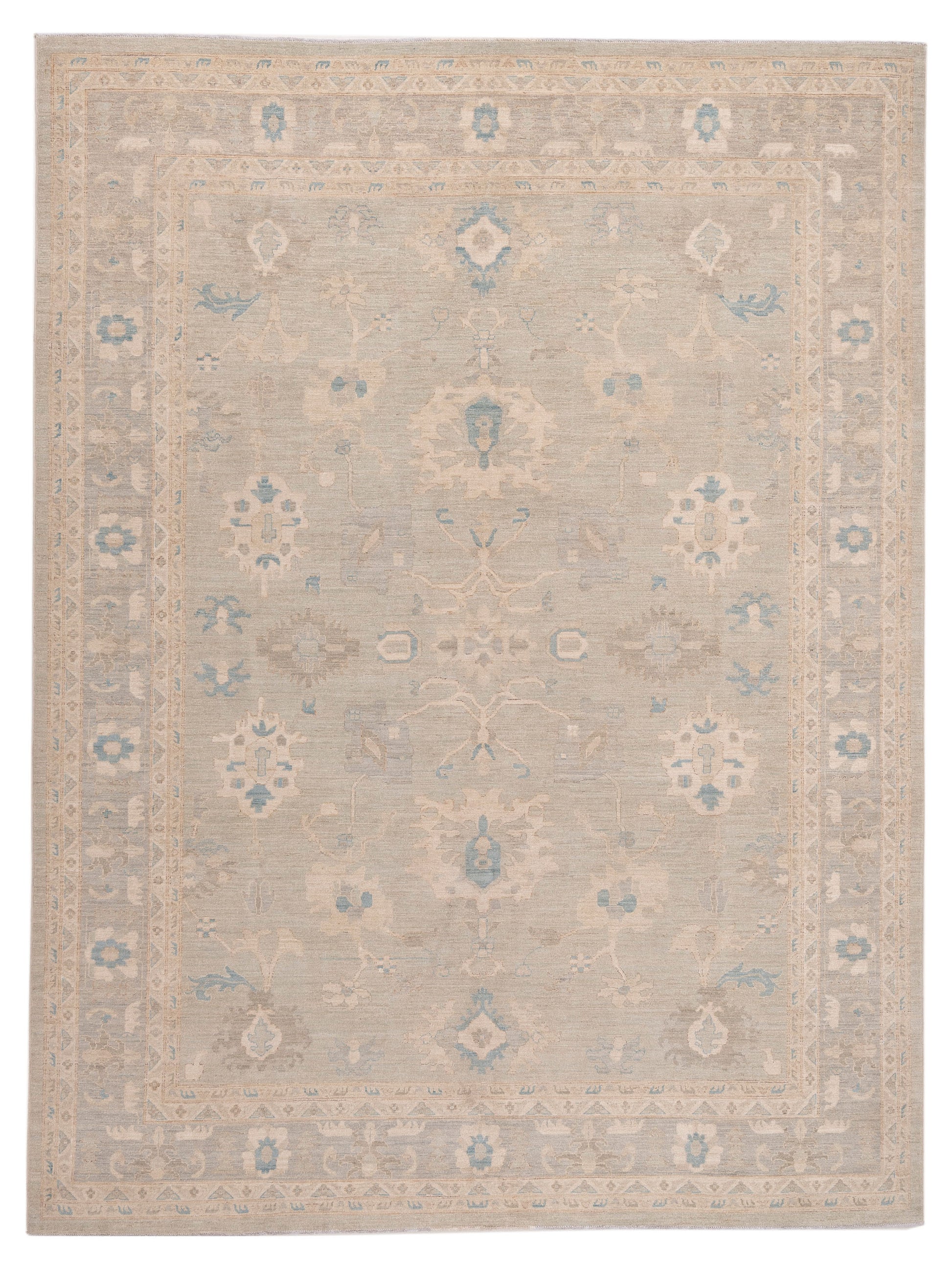 Nomad Laila  Mint Light Gray Traditional
