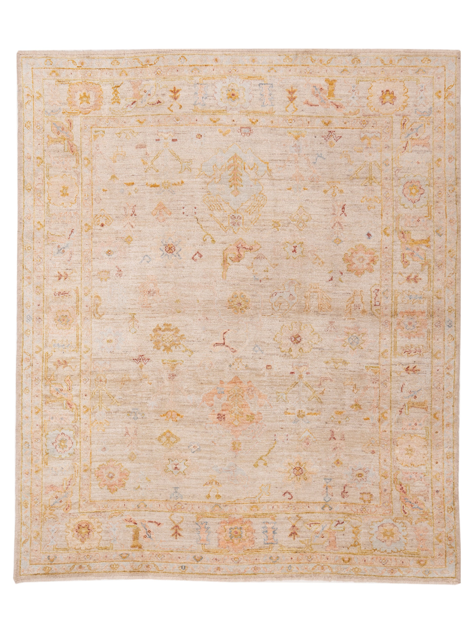 Anadol Angora Oushak  Beige Beige Traditional