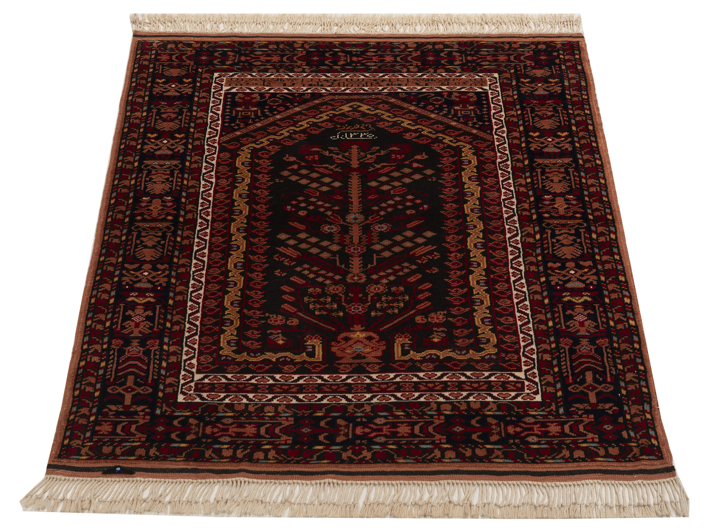 Turkish Shirwan 154049 Black Black 4.1x5.6 Hand Knotted Rug