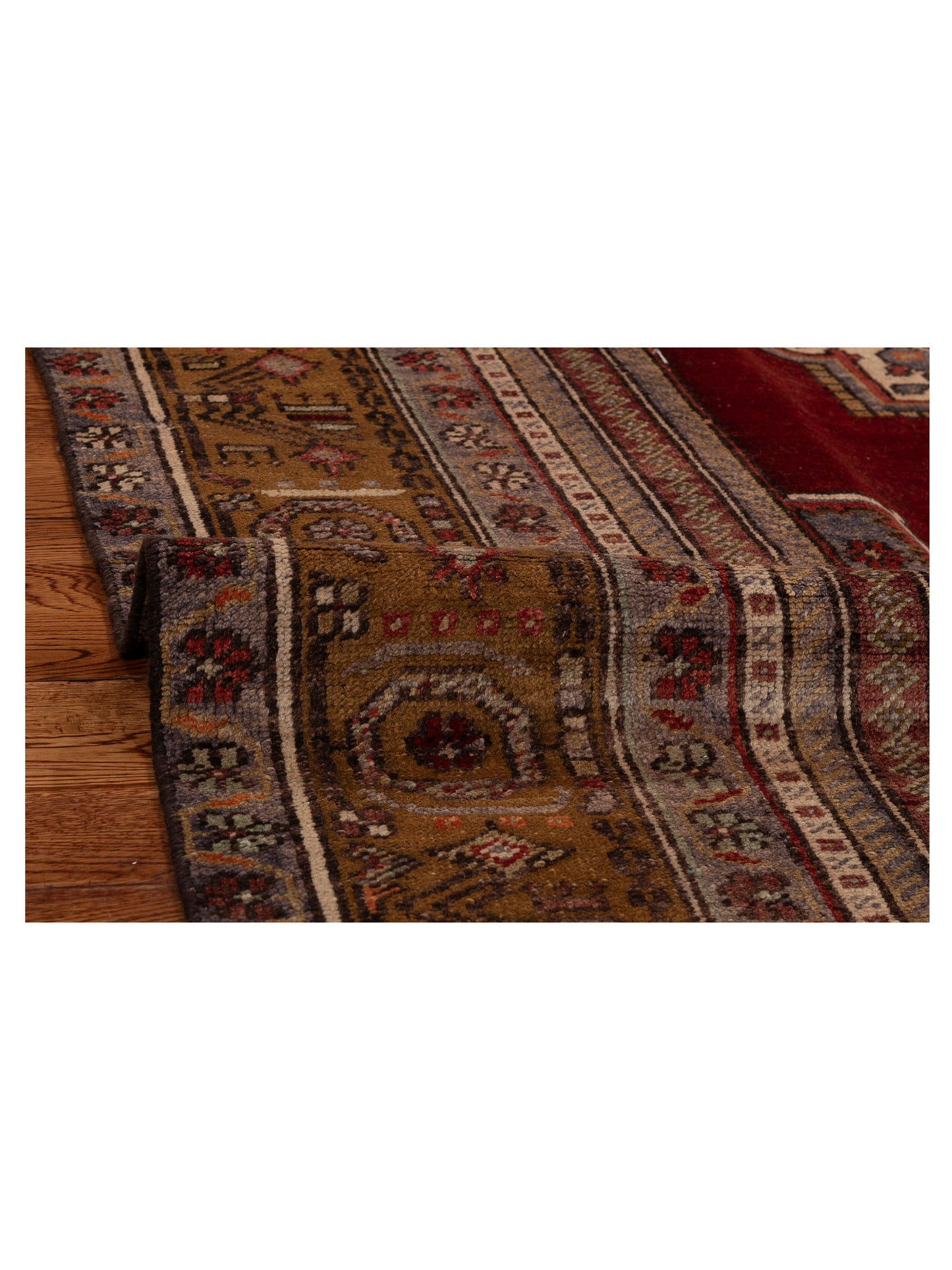 Old Anatolian 154111 Red Brown 7.1x12.2 Hand Knotted Rug
