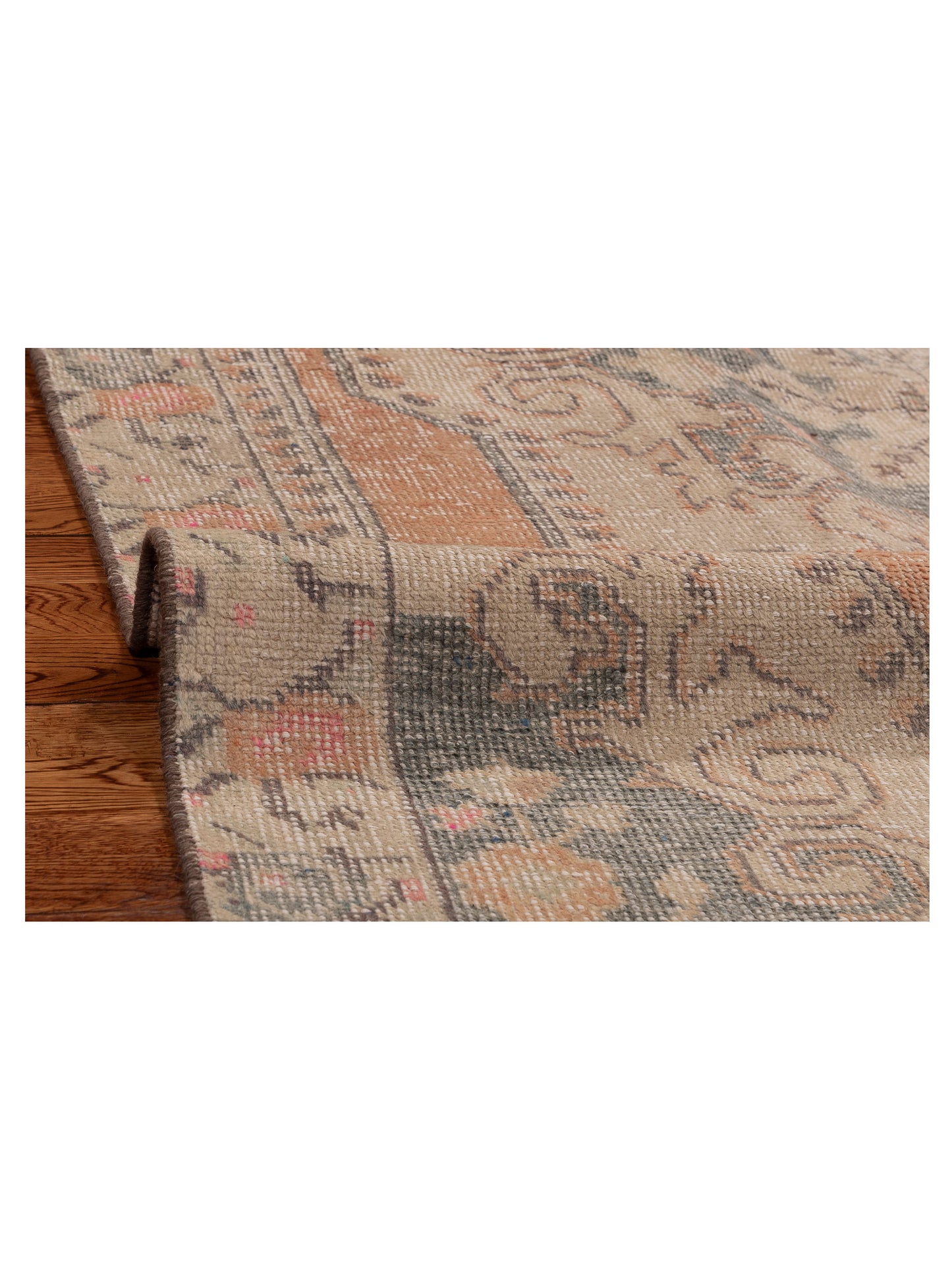 Old Anatolian 154113 Orange Beige 4.3x7.8 Hand Knotted Rug