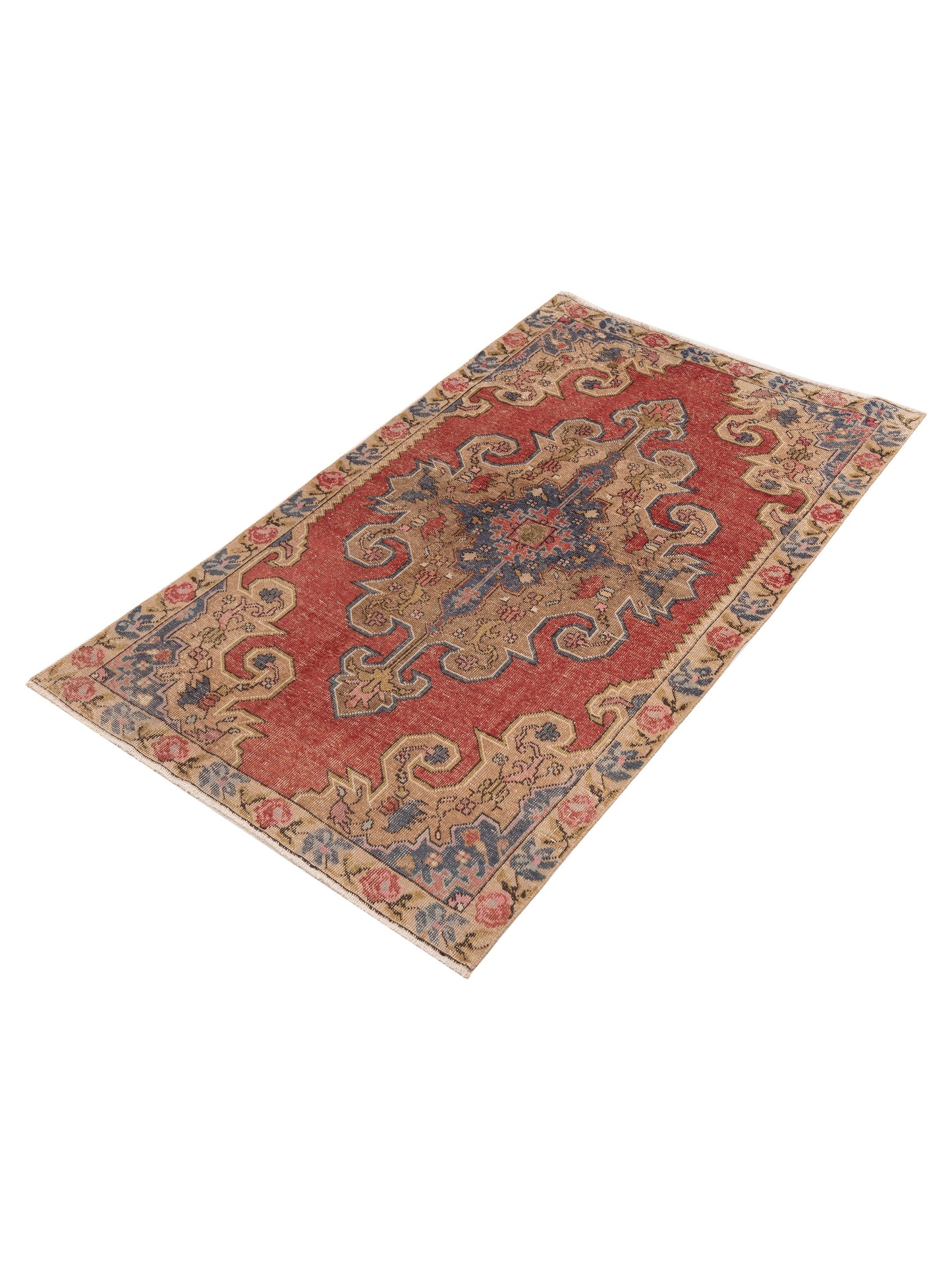 Old Anatolian 154141 Red Beige 4.7x7.9 Hand Knotted Rug