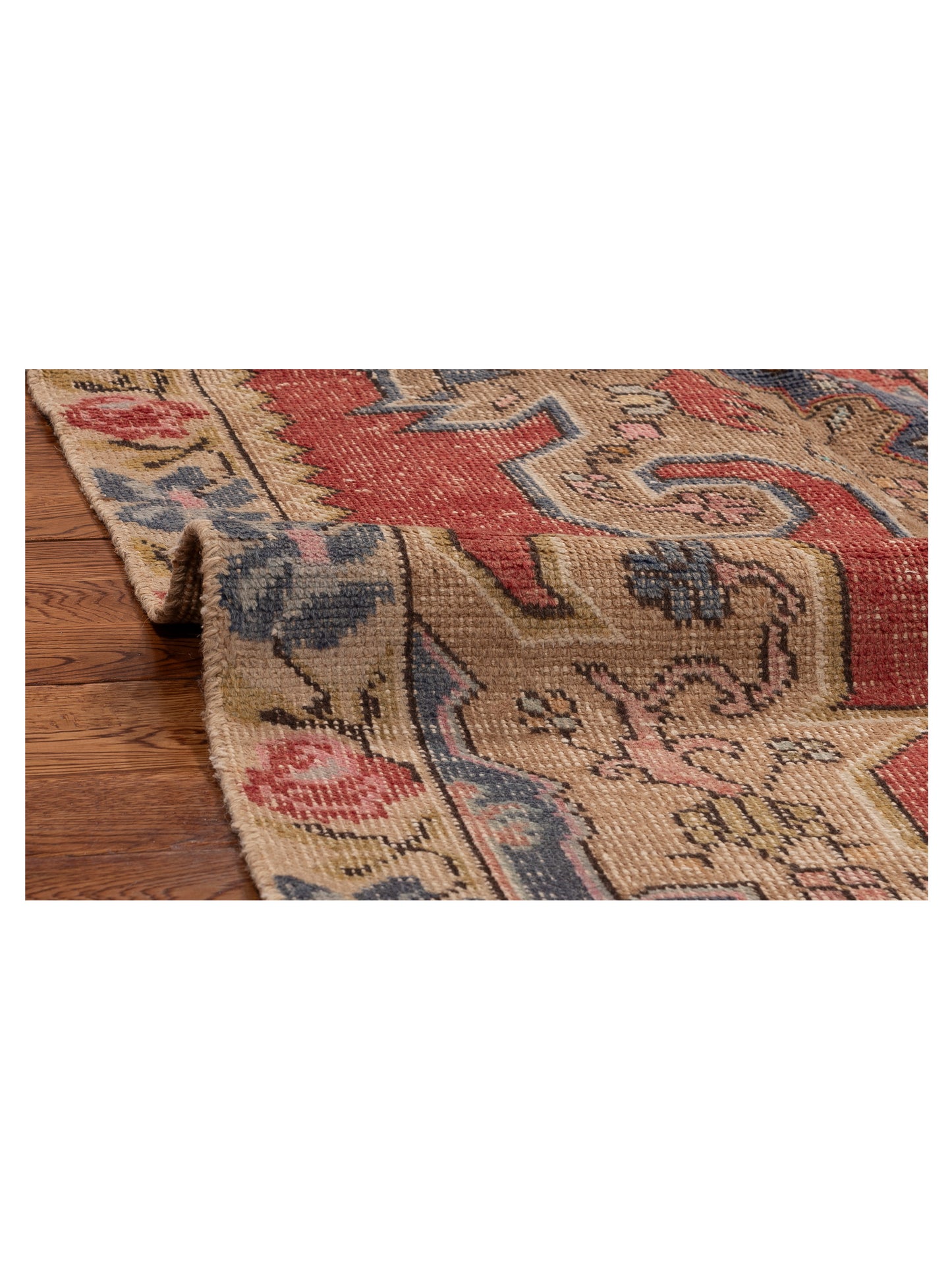 Old Anatolian 154141 Red Beige 4.7x7.9 Hand Knotted Rug