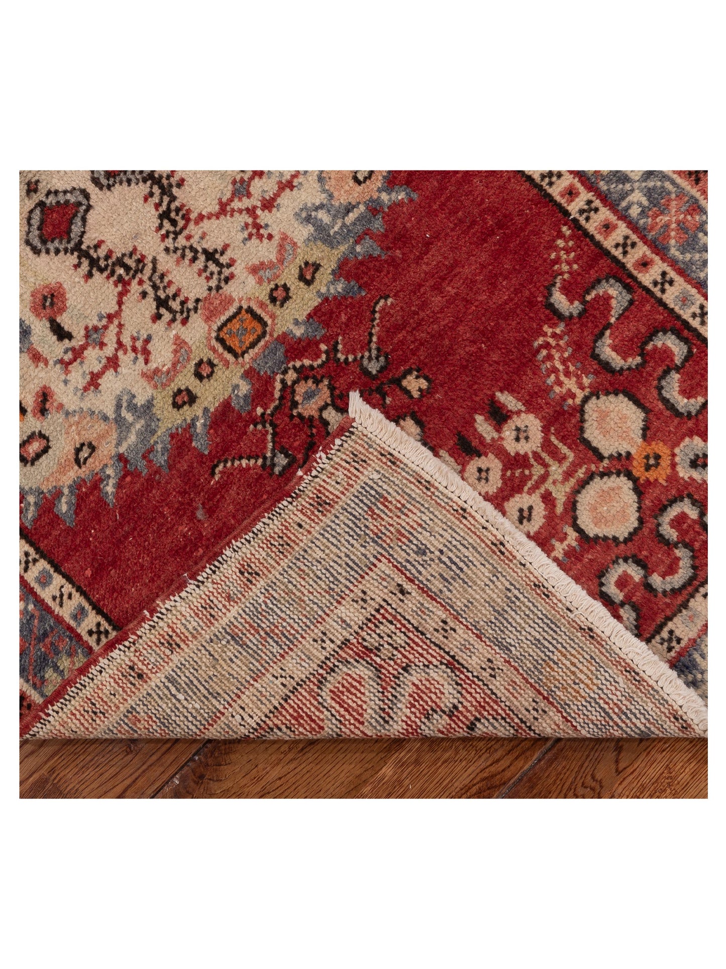 Old Anatolian 154163 Red Gray 2.7x4.9 Hand Knotted Rug