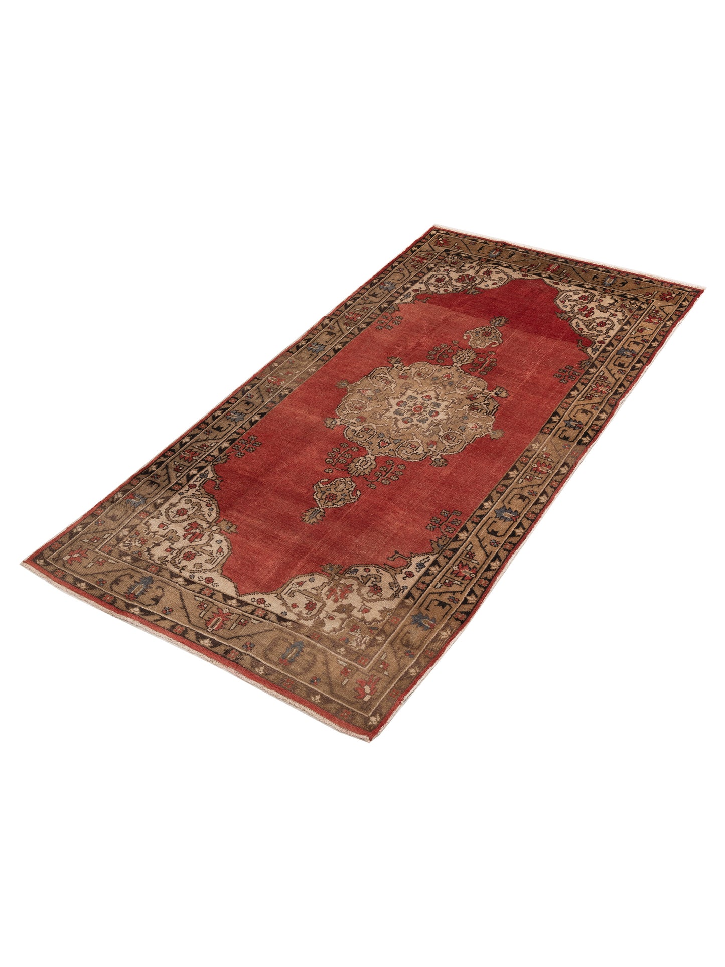 Old Anatolian 154174 Red Brown 4.9x9.6 Hand Knotted Rug
