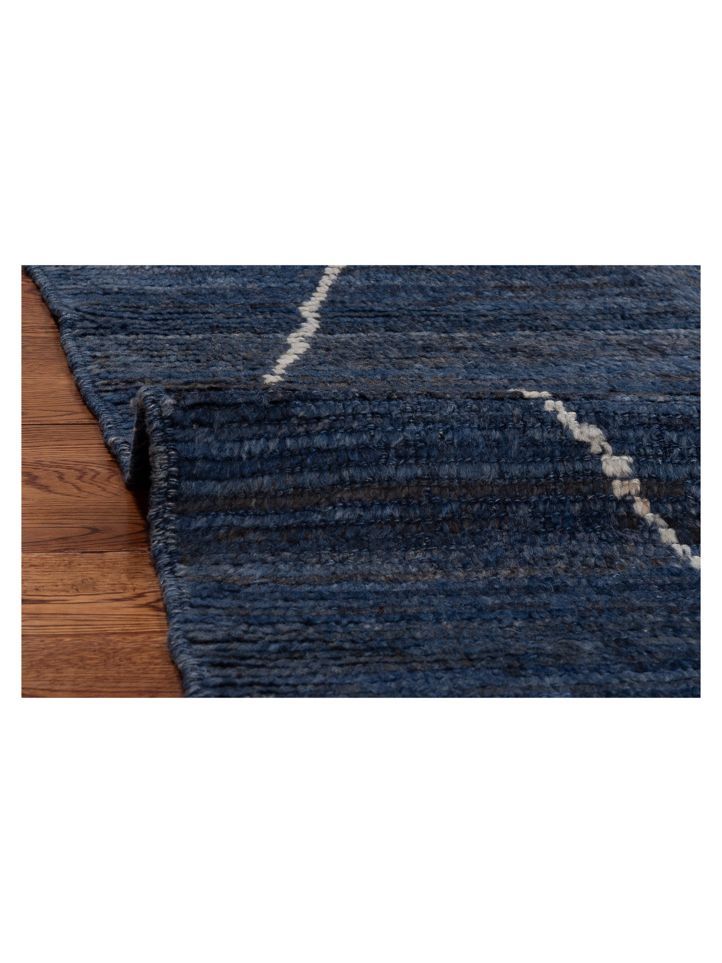 Berber Dark Blue 9.5x12.5 Hand Knotted Rug