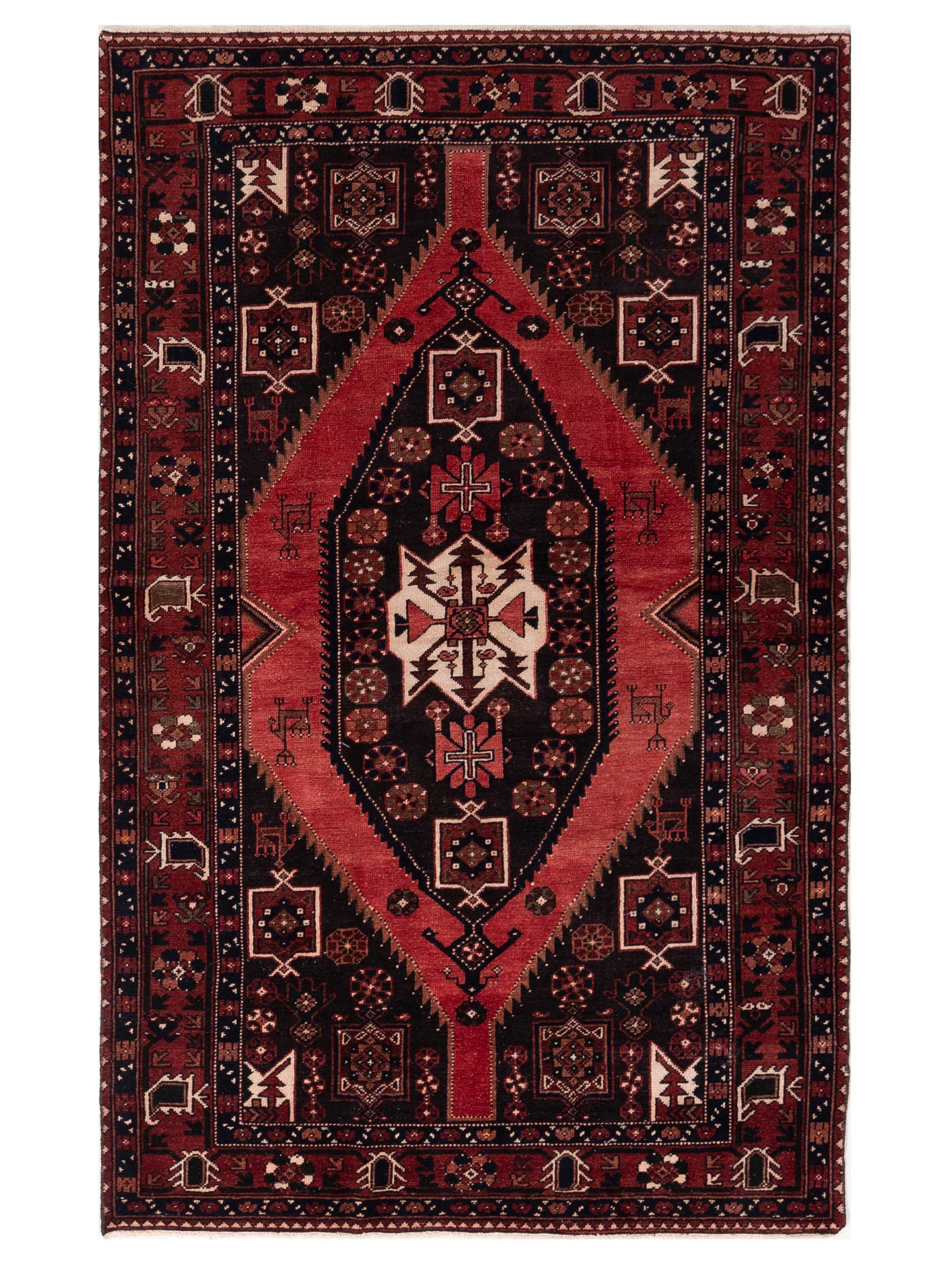 Pasha Antique Heirloom  Red Brown Transitional