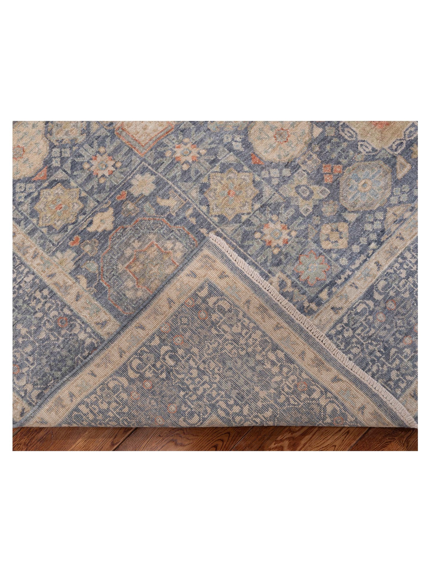 Mamluk 154532 Gray Gray 8.3x9.8 Hand Knotted Rug