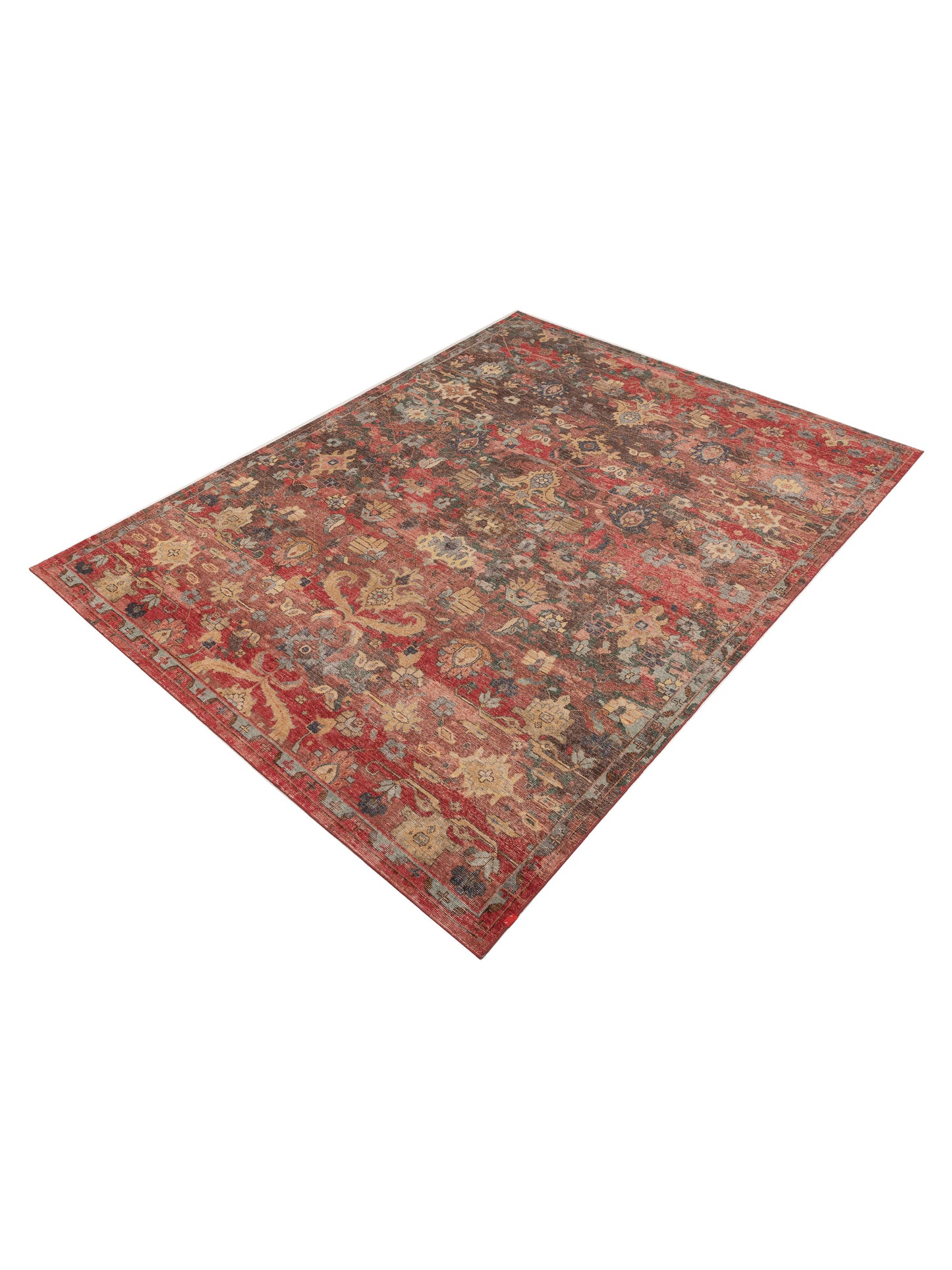 Aurore 154593 Red Brown 9x12 Hand Knotted Rug