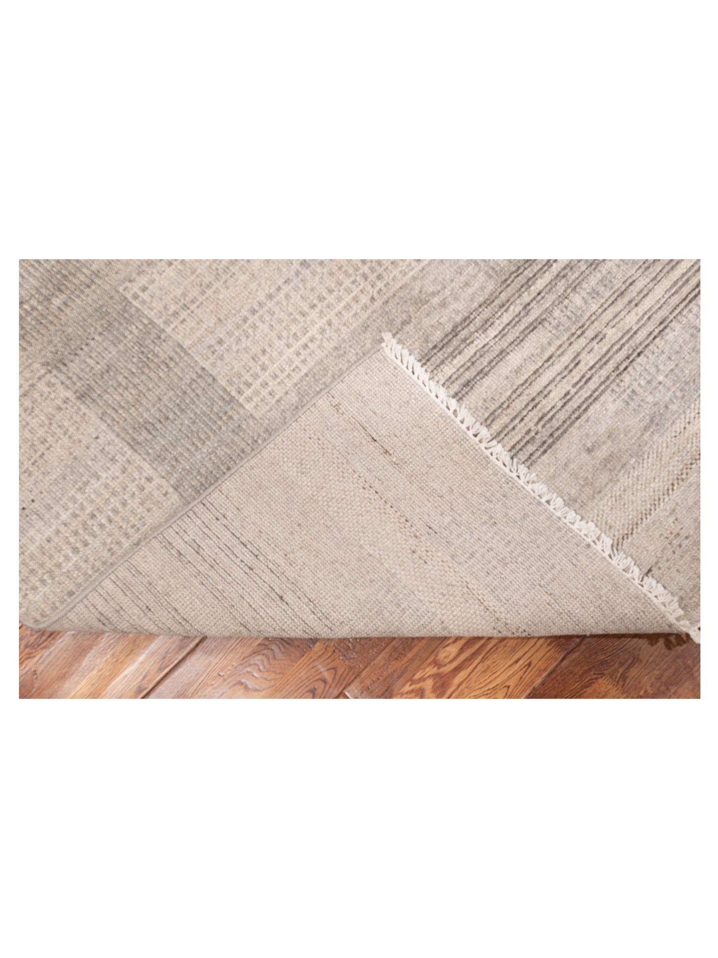 Aurore 154824 Gray Beige 7.11x10.2 Hand Knotted Rug