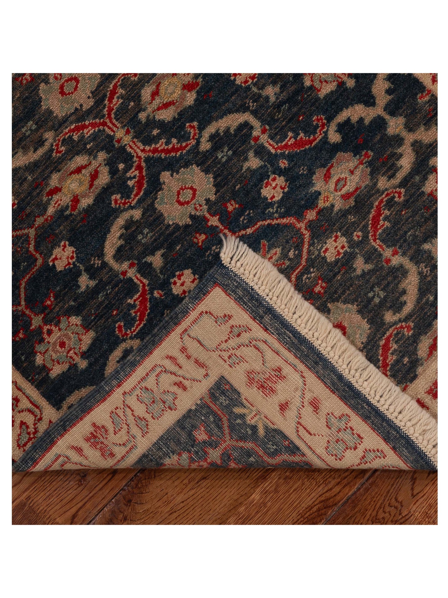 Antique Loom 999930 Blue Beige 2.7x6.10 Hand Knotted Rug