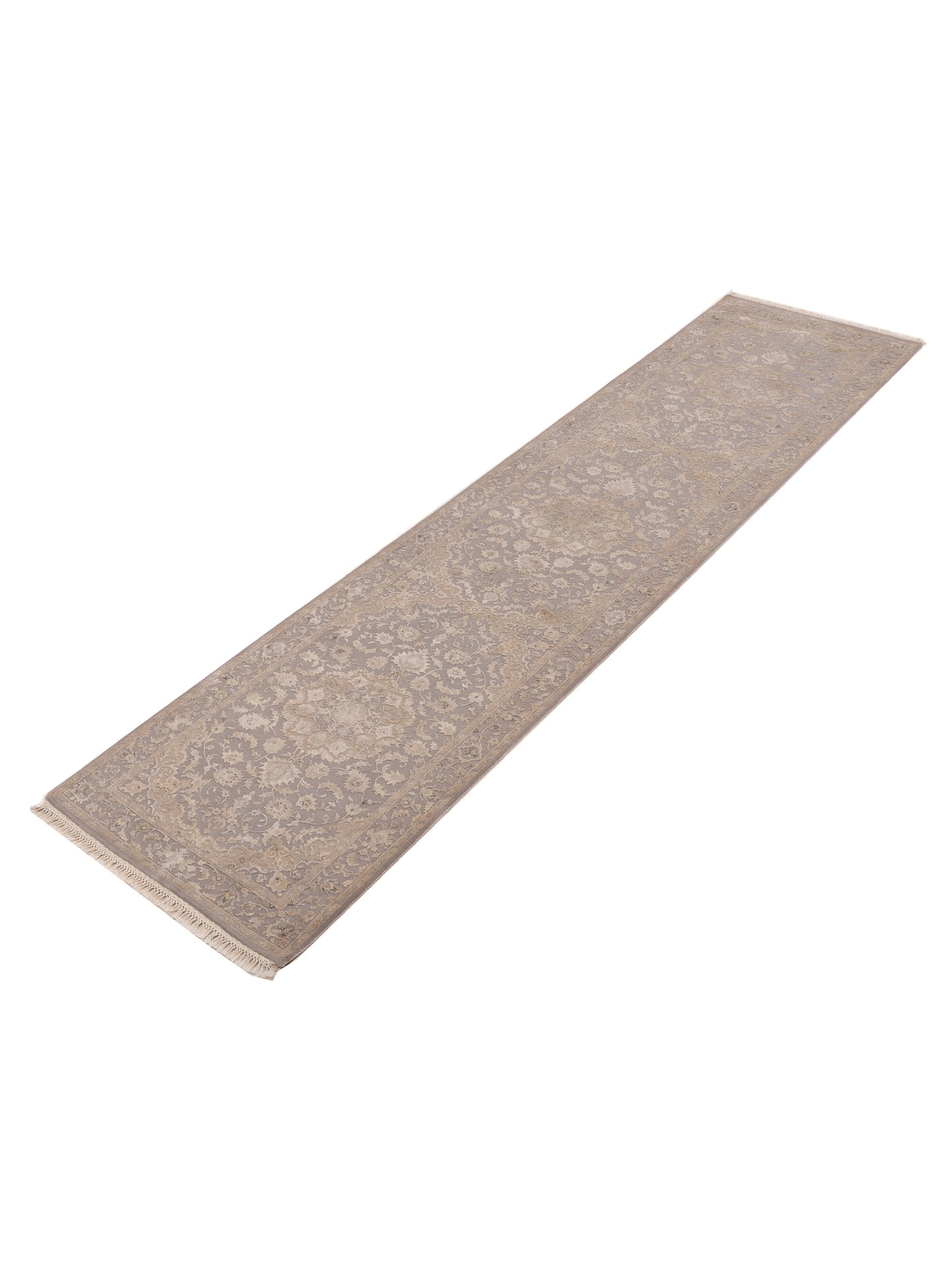 Imperial Silk 151236 Gray Gray 3x13.1 Hand Knotted Rug