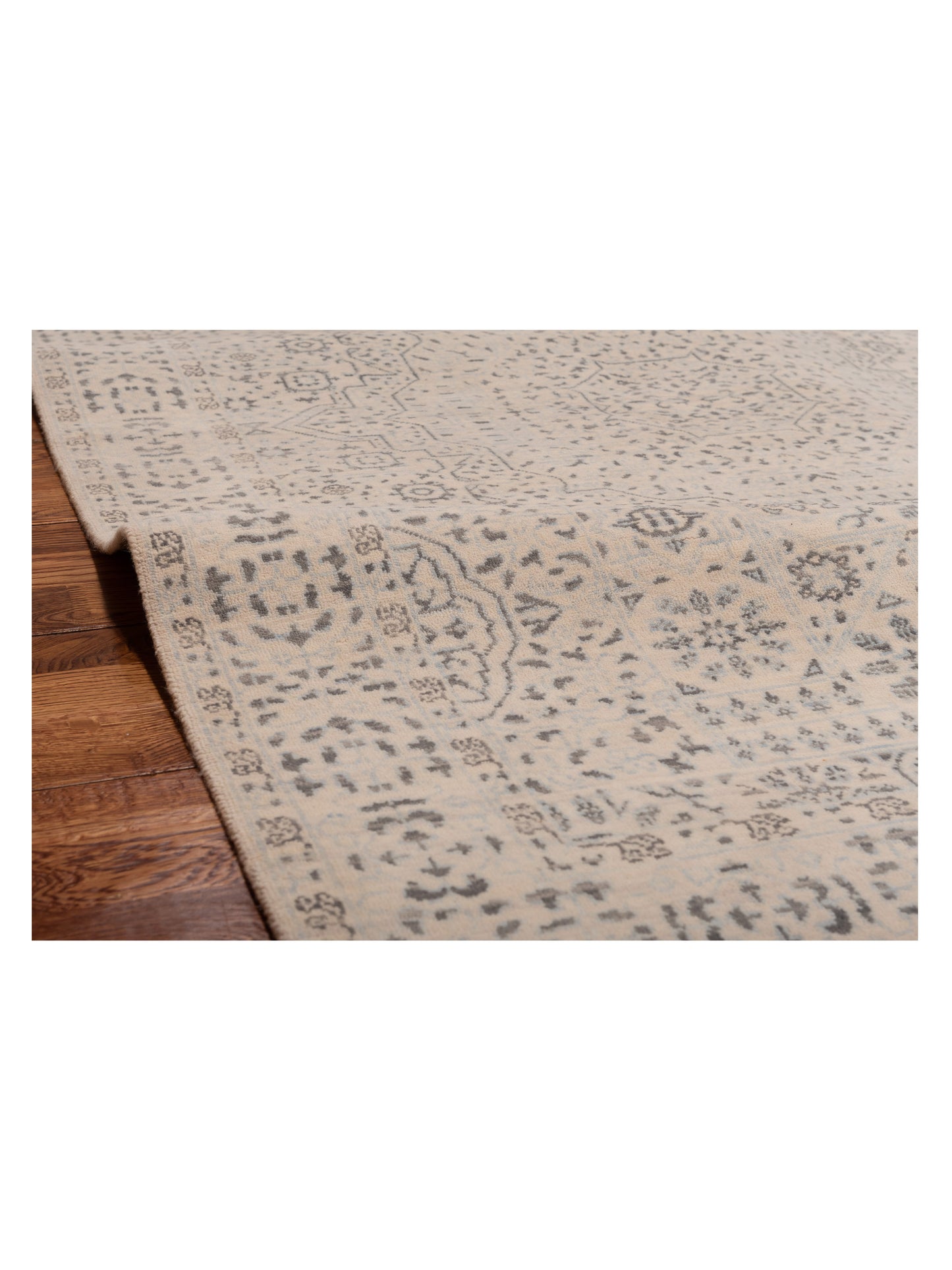Artisan Mamluk 125088 Ivory Ivory 4.2x6 Hand Knotted Rug