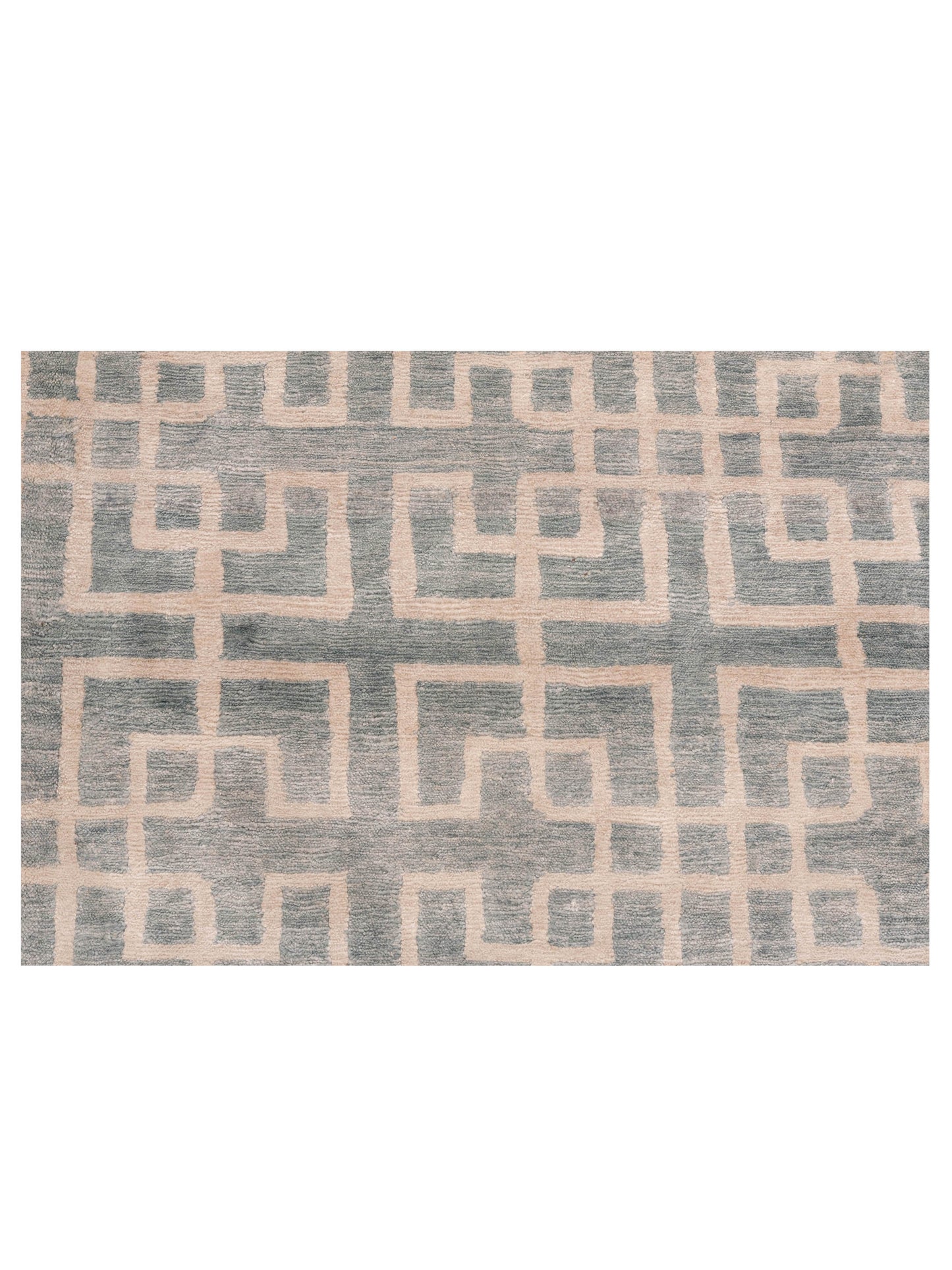 Tibetino 119742 Blue 6.1x8.10 Hand Knotted Rug