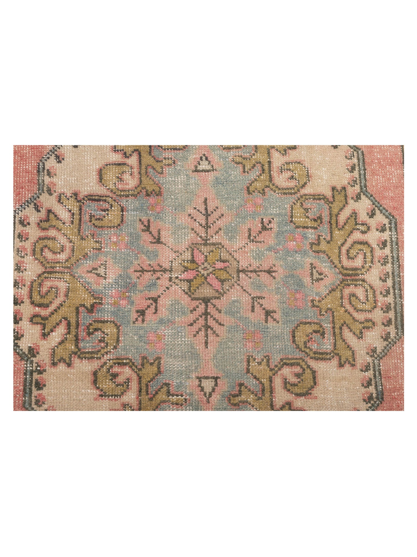Old Anatolian 149857 Pink Ivory 4.2x7.5 Hand Knotted Rug