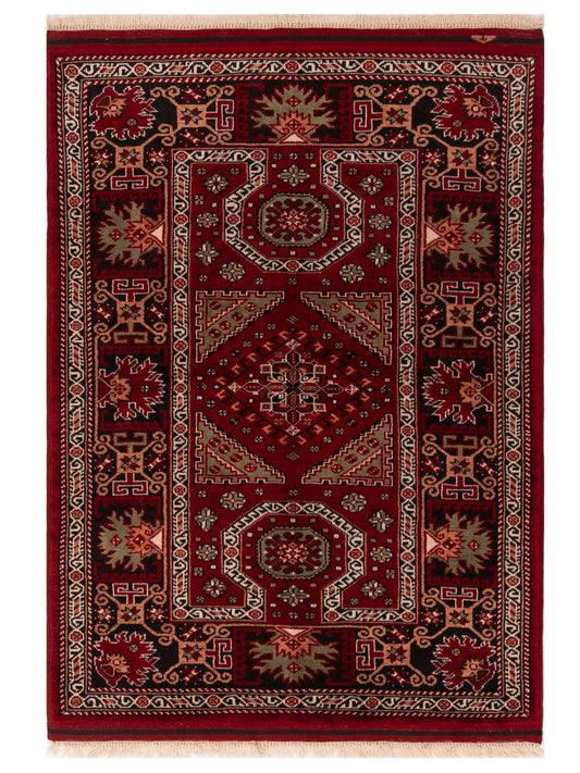 Pasha Turkish Shirwan  Red Black Traditional