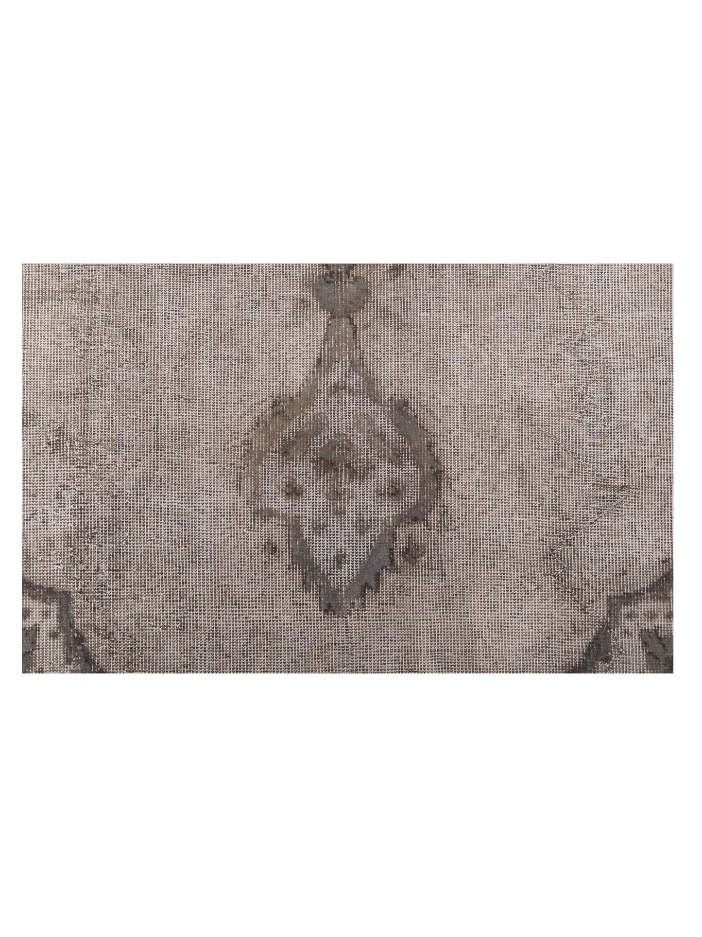 Turkish Vestige Patchwork 125439 Silver Gray 11.10x15.11 Hand Knotted Rug