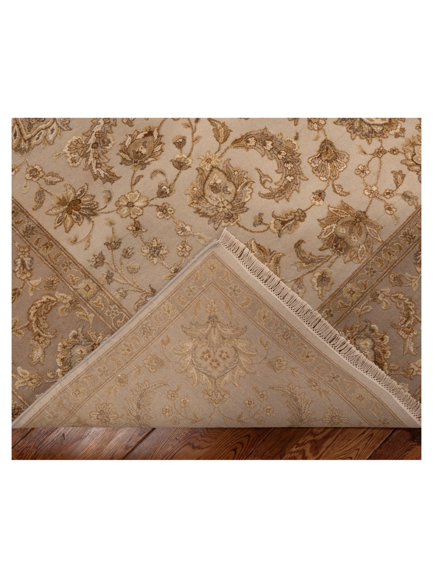 Imperial Silk 152107 Cream Beige 8.1x10.2 Hand Knotted Rug