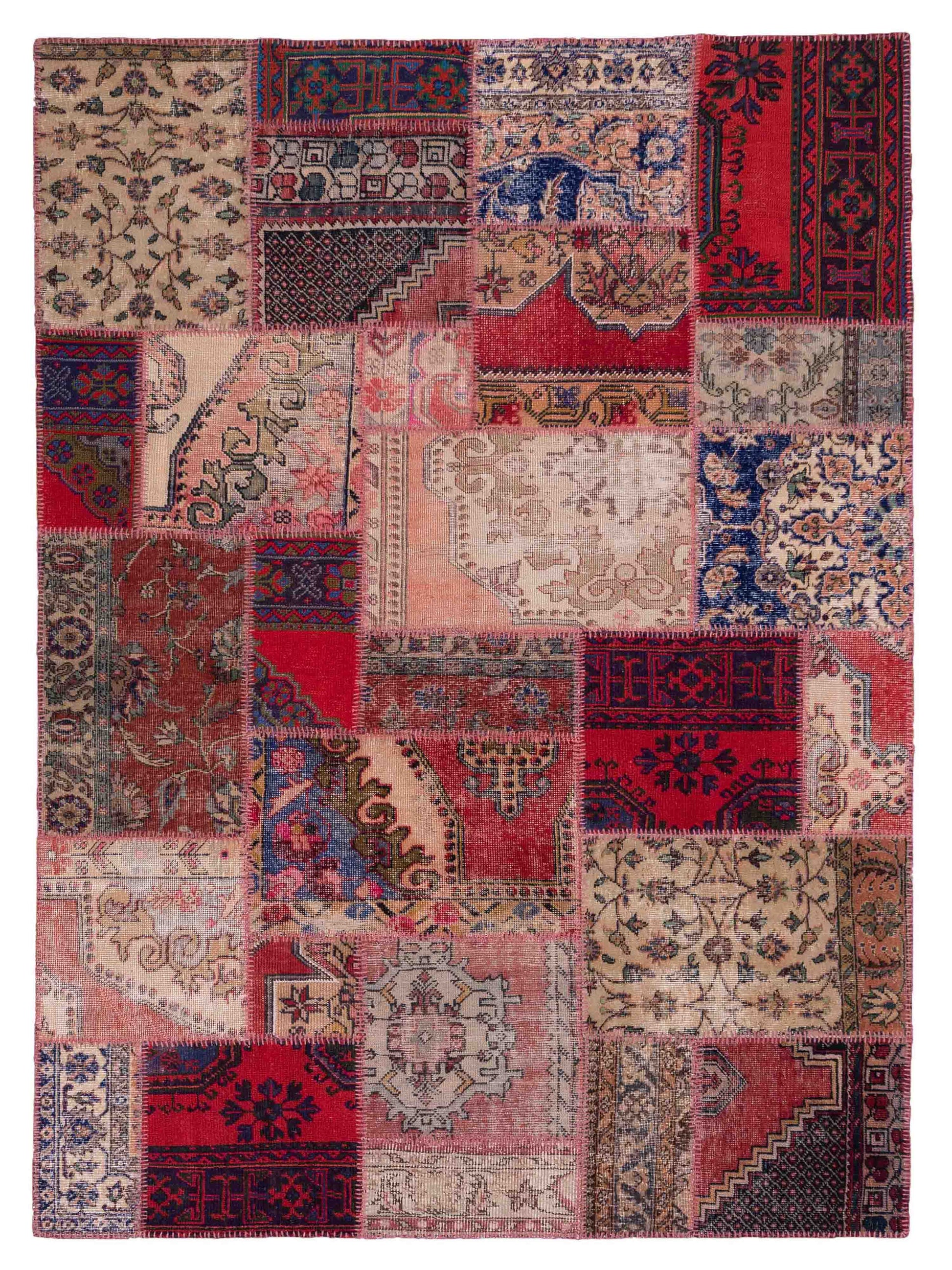 Pasha Turkish Vestige Patchwork  Multi  Contemporary