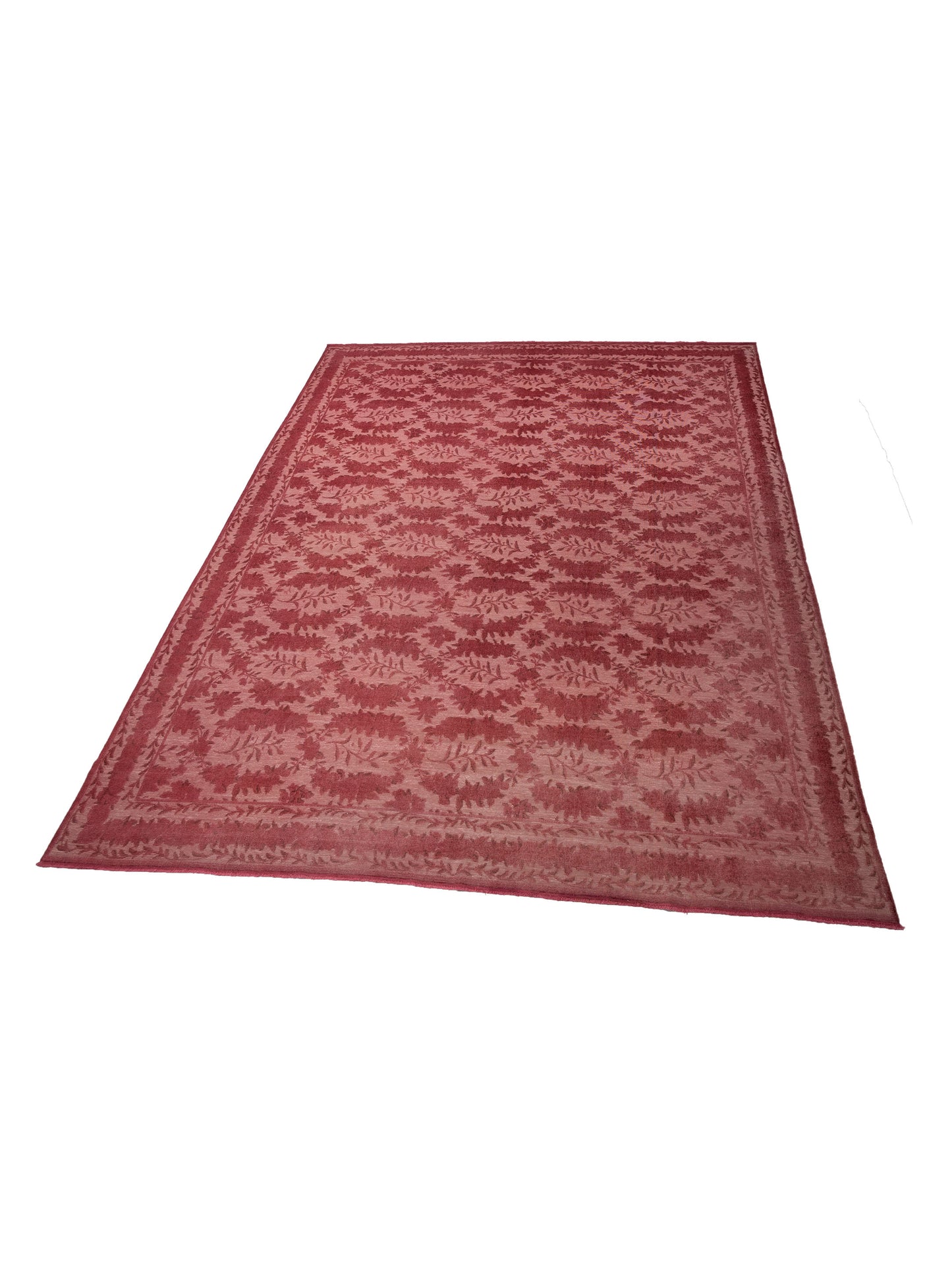 Vintage 107535 Pink 12.1x15.5 Hand Knotted Rug