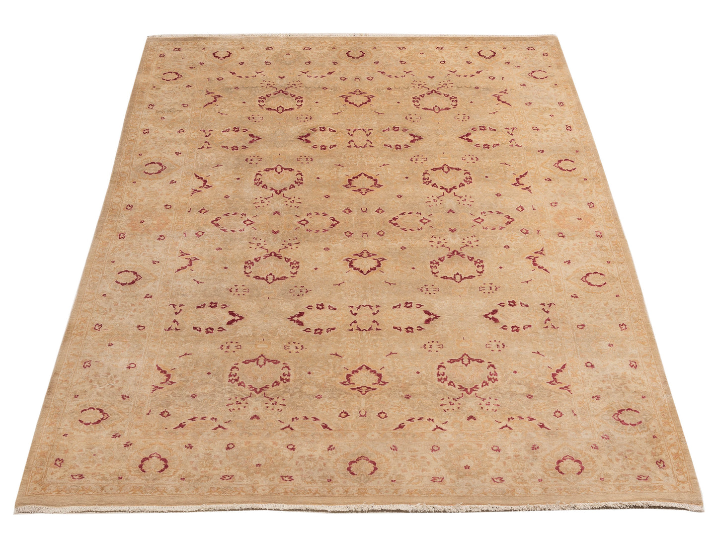 Haji Jalili 111361 Lemon Yellow Lemon Yellow 6.2x9 Hand Knotted Rug