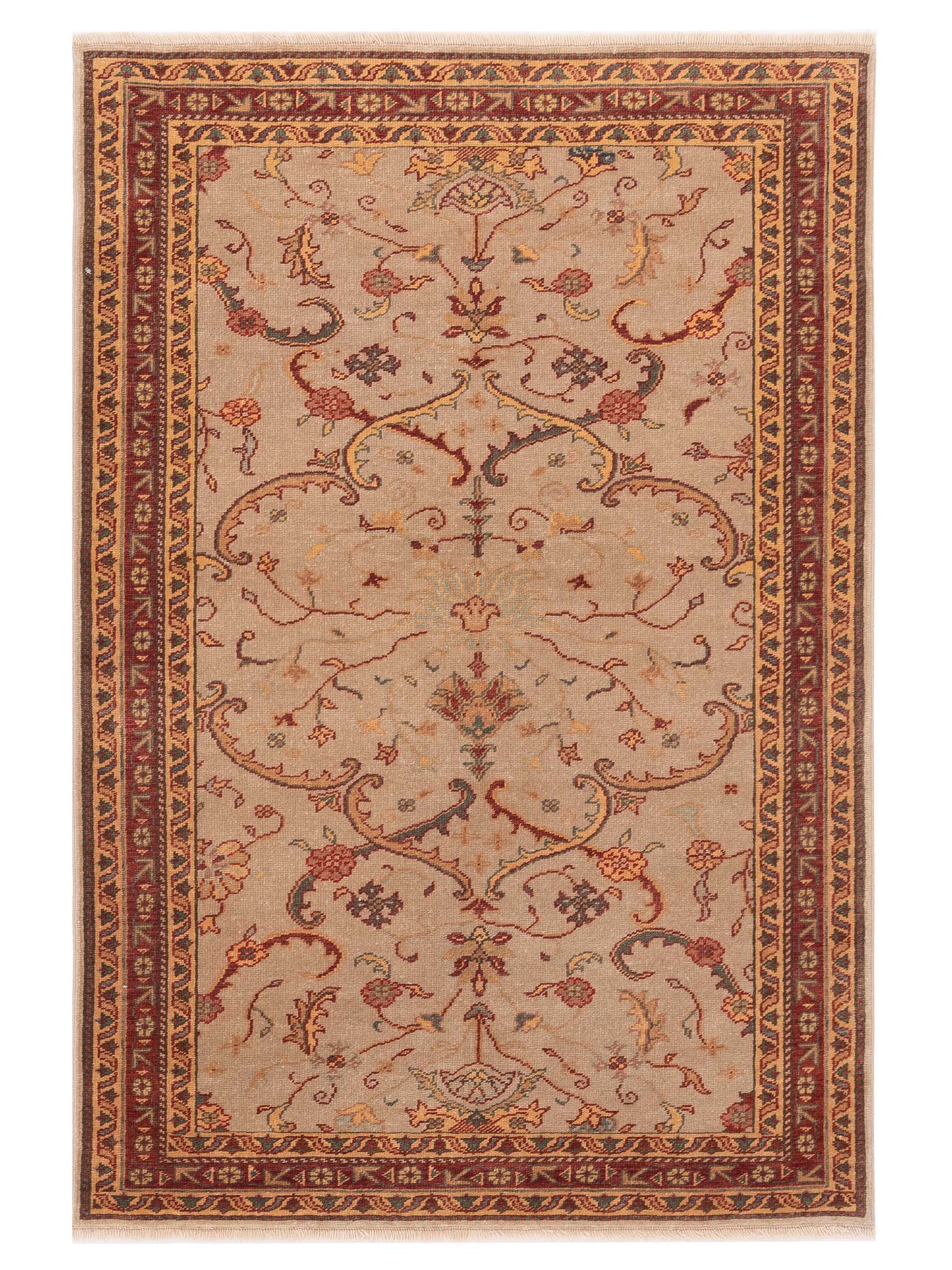 Pasha Antique Loom  Silver Red Transitional