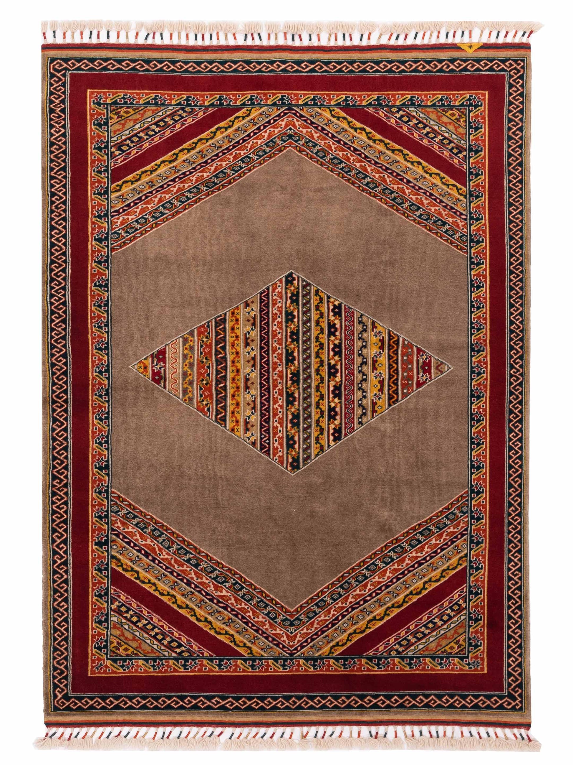 Rajpur Shawl  Brown Red Tribal