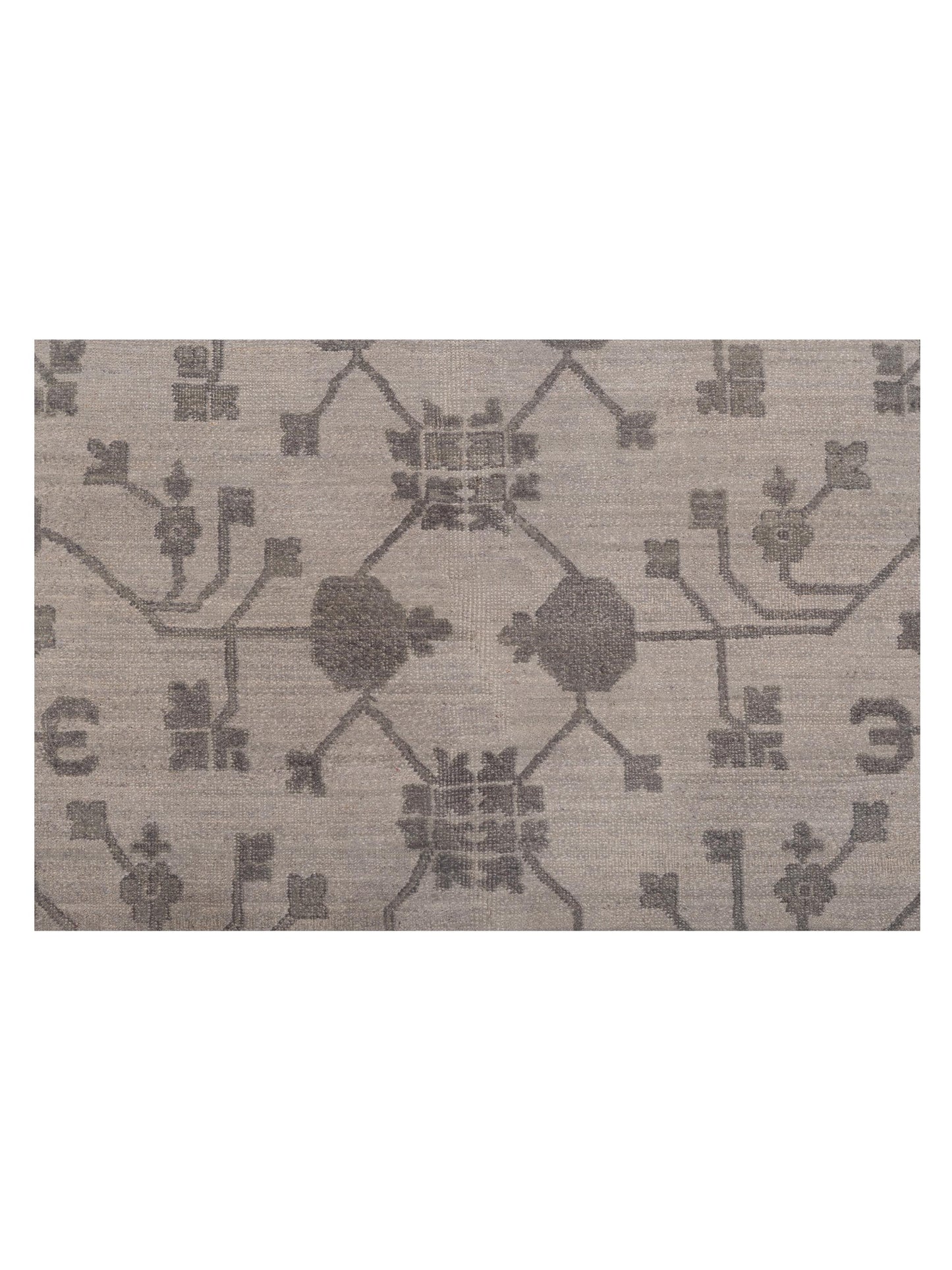 Platinum 127385 Ivory Gray 9.9x14.3 Hand Knotted Rug