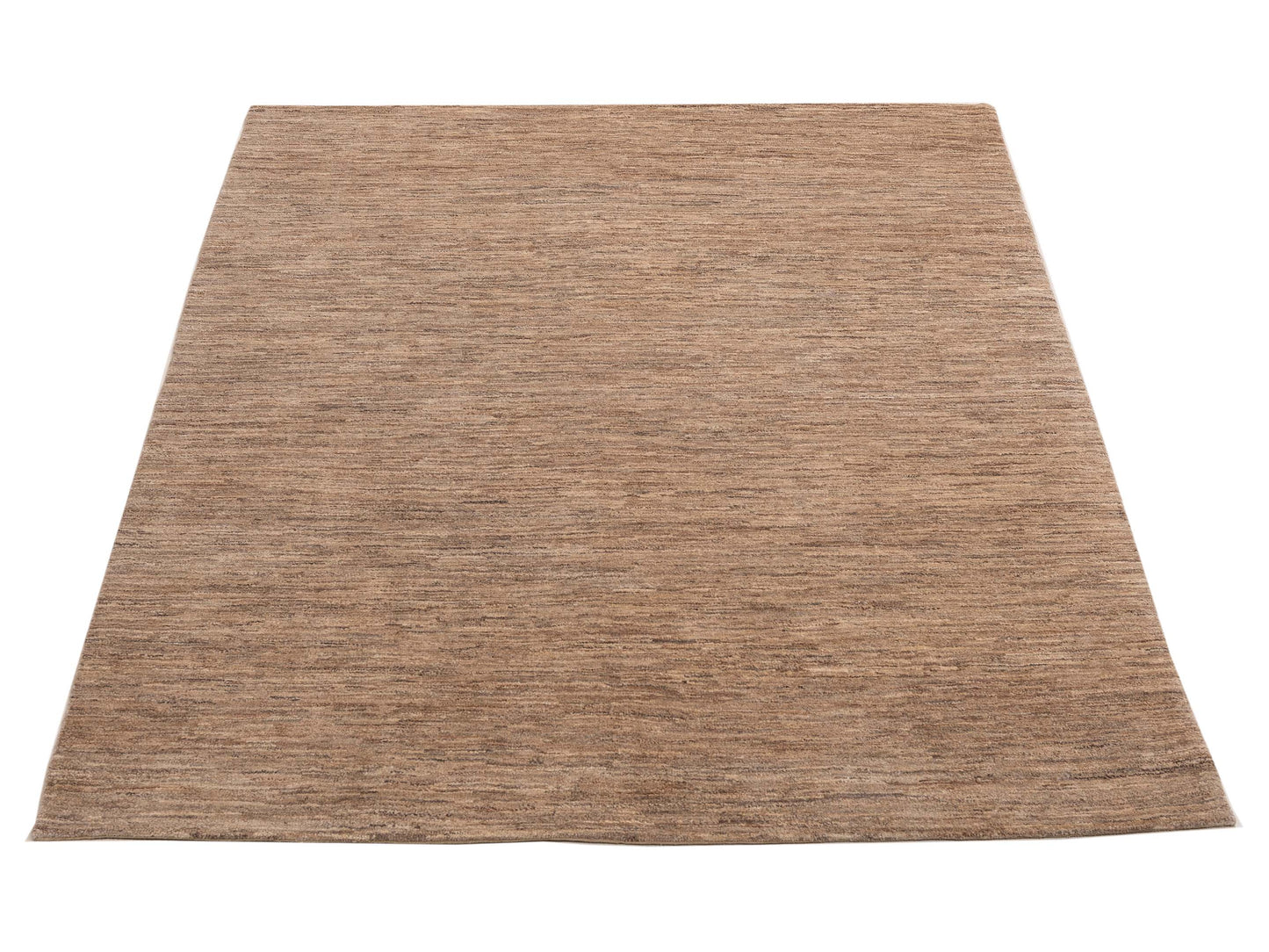 Tibetino 154004 Brown Brown 6.5x8.4 Hand Knotted Rug