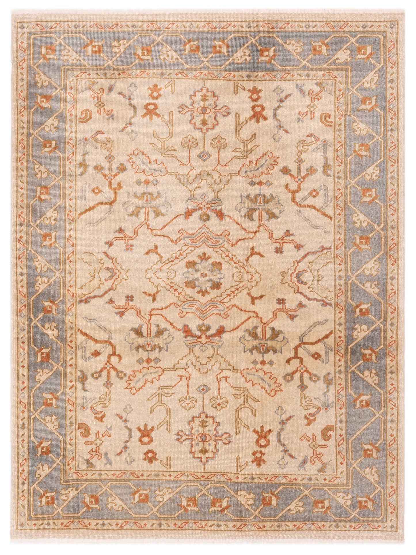 Pasha Anadol Oushak  Ivory Blue Traditional