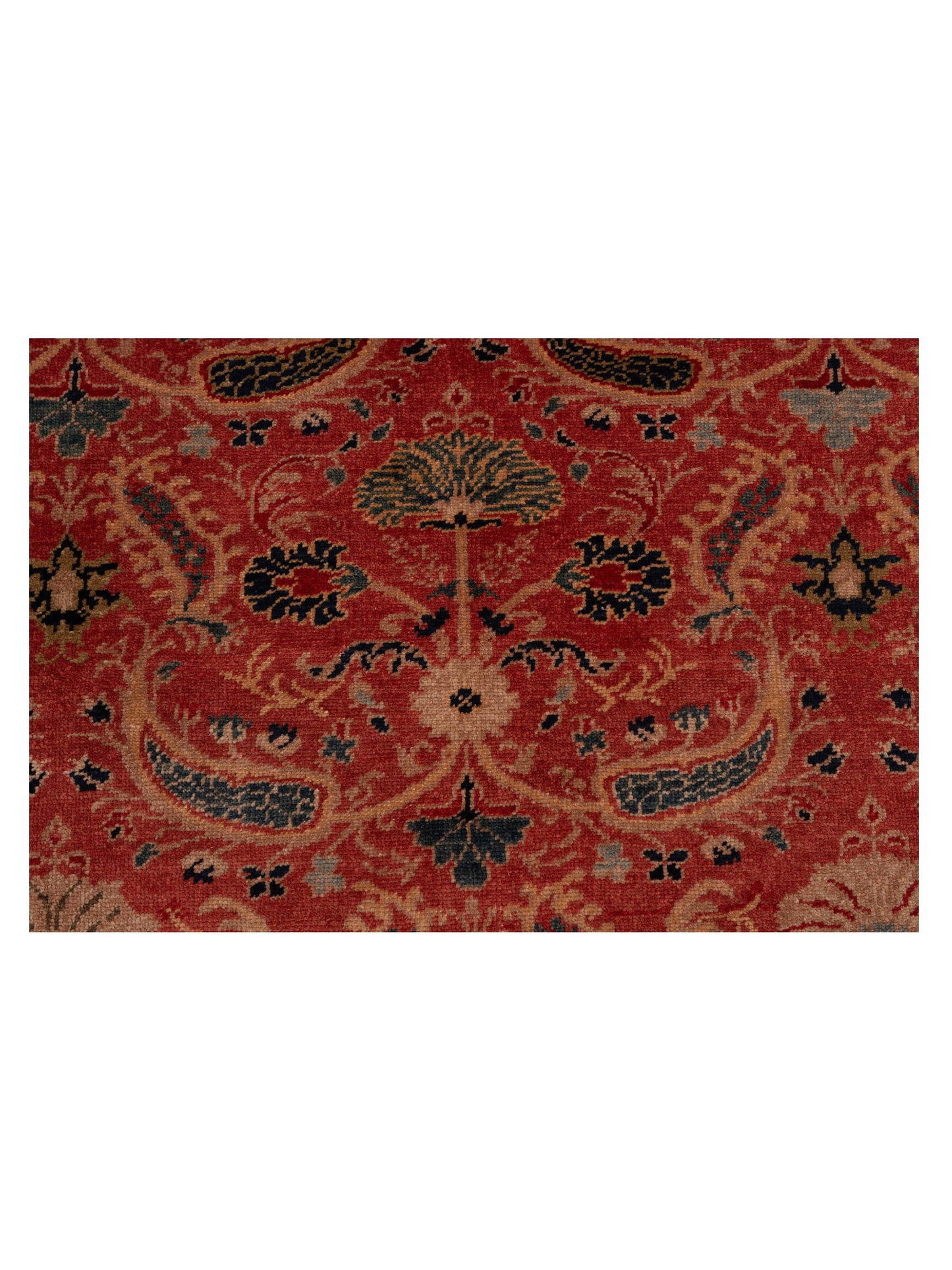 Antique Loom 120637 Rust Blue 6.9x10.4 Hand Knotted Rug
