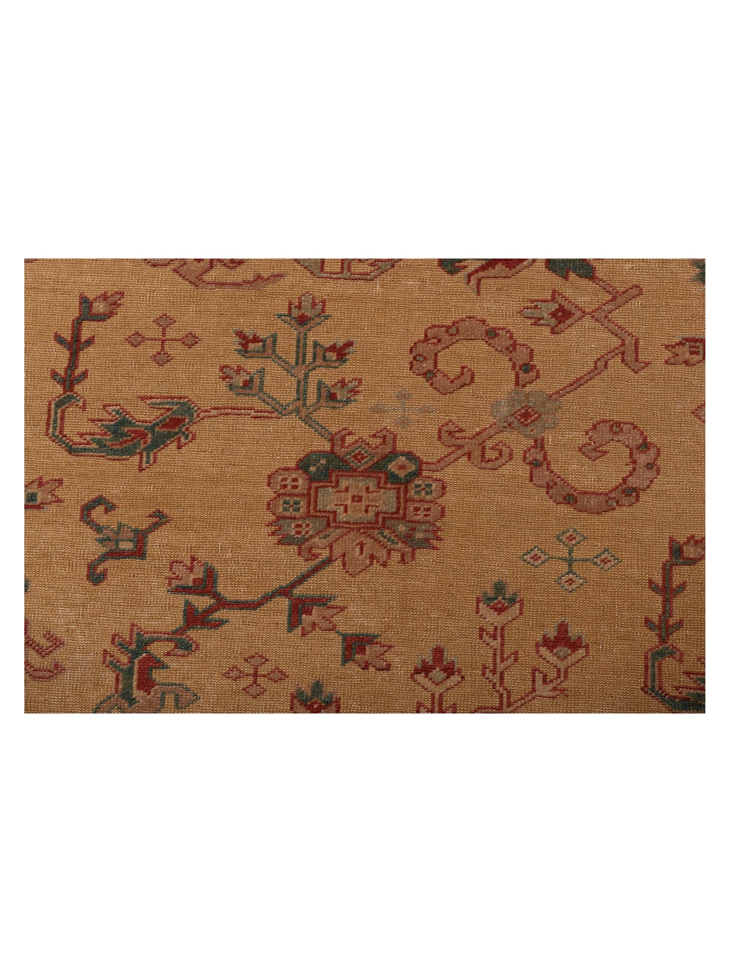 Antique Loom 117159 Gold Gold 7.10x9.2 Hand Knotted Rug