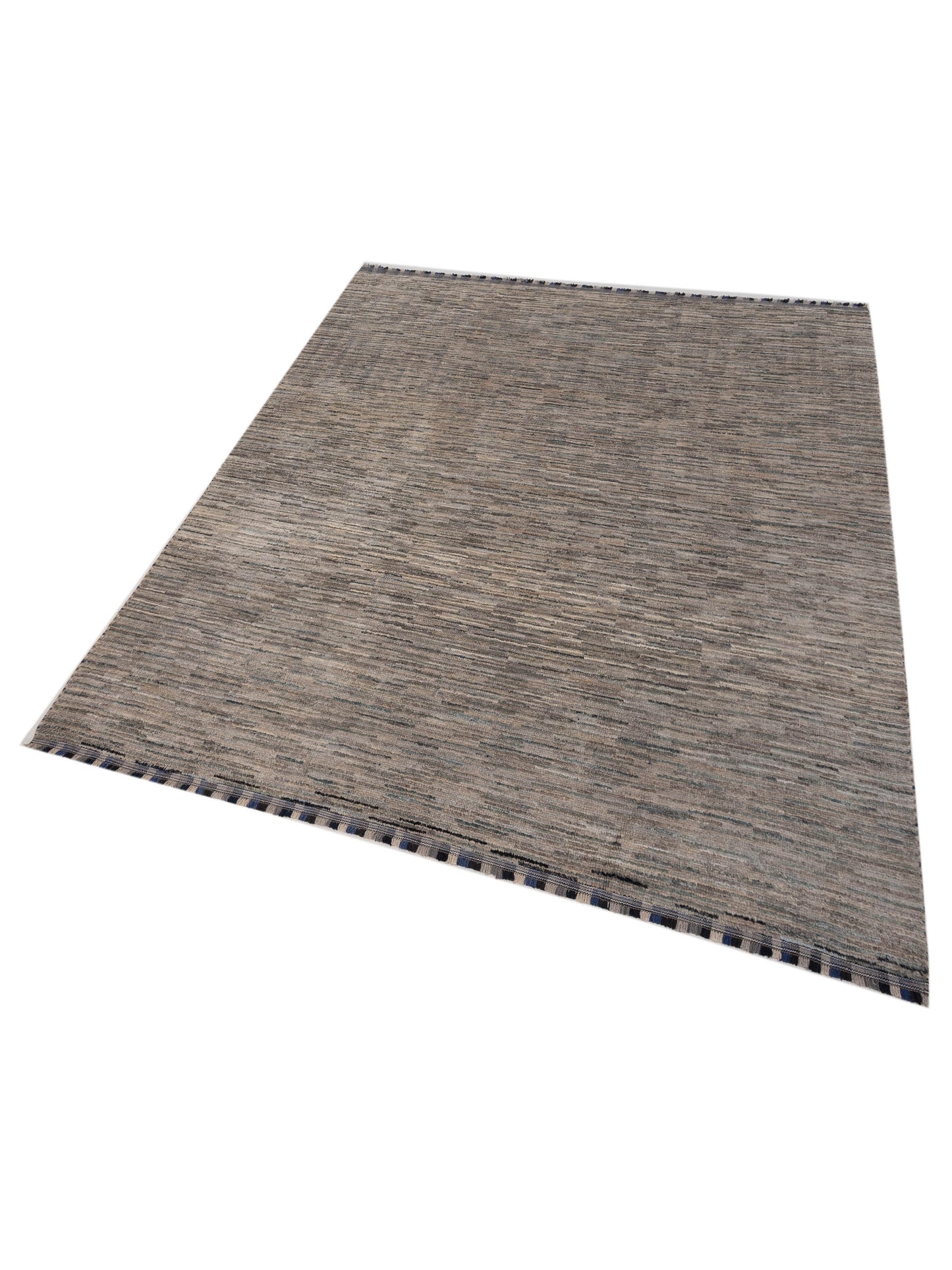 Atlas 149670 Gray Gray 8.8x9.8 Hand Knotted Rug