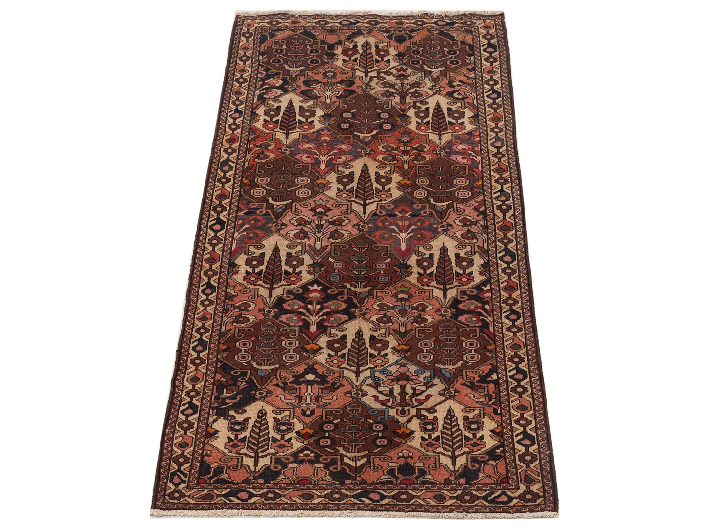 Persian 147307 Multi 3.7x9.7 Hand Knotted Rug