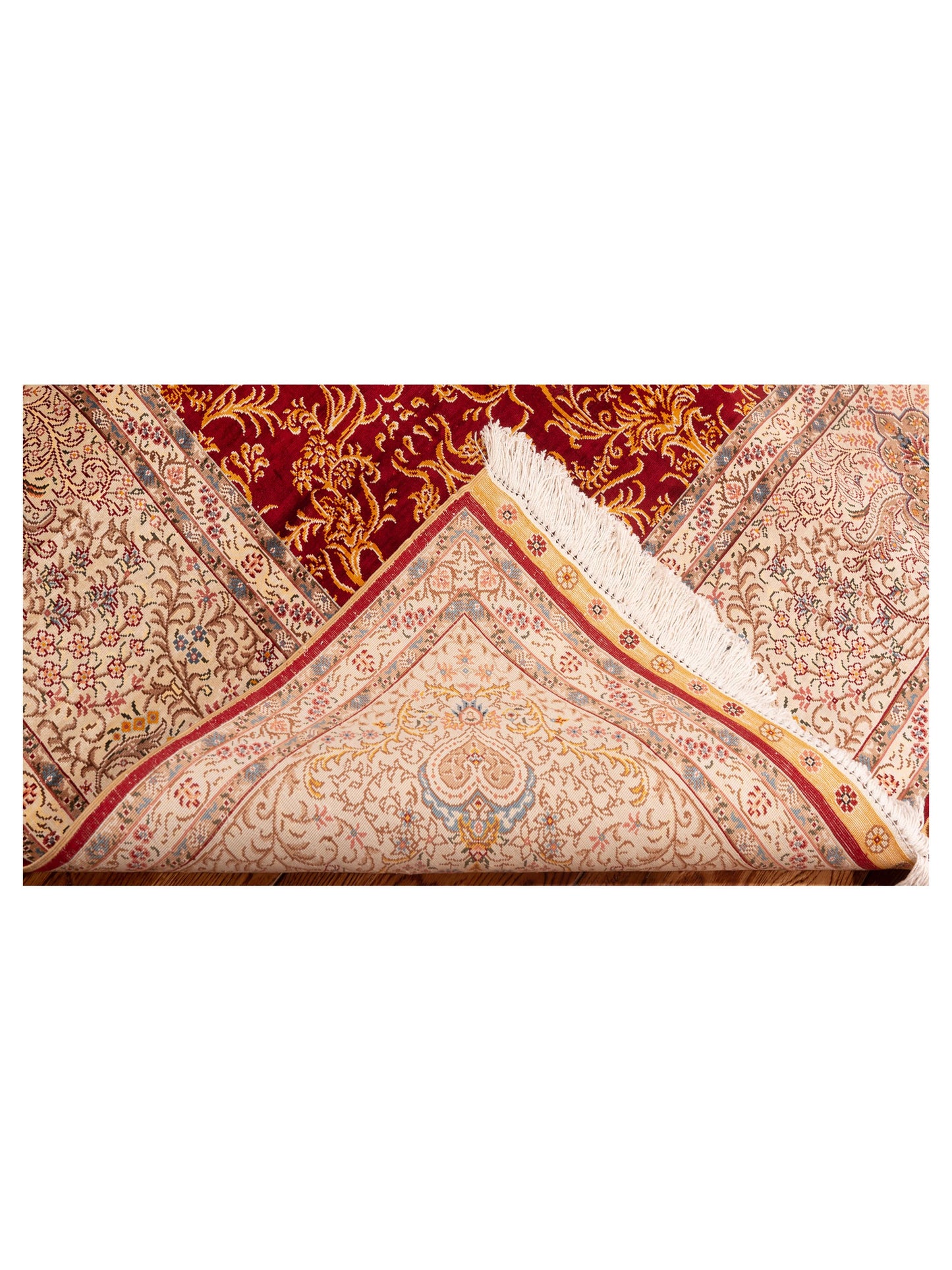 Elegance 146839 Red Ivory 6x9 Hand Knotted Rug