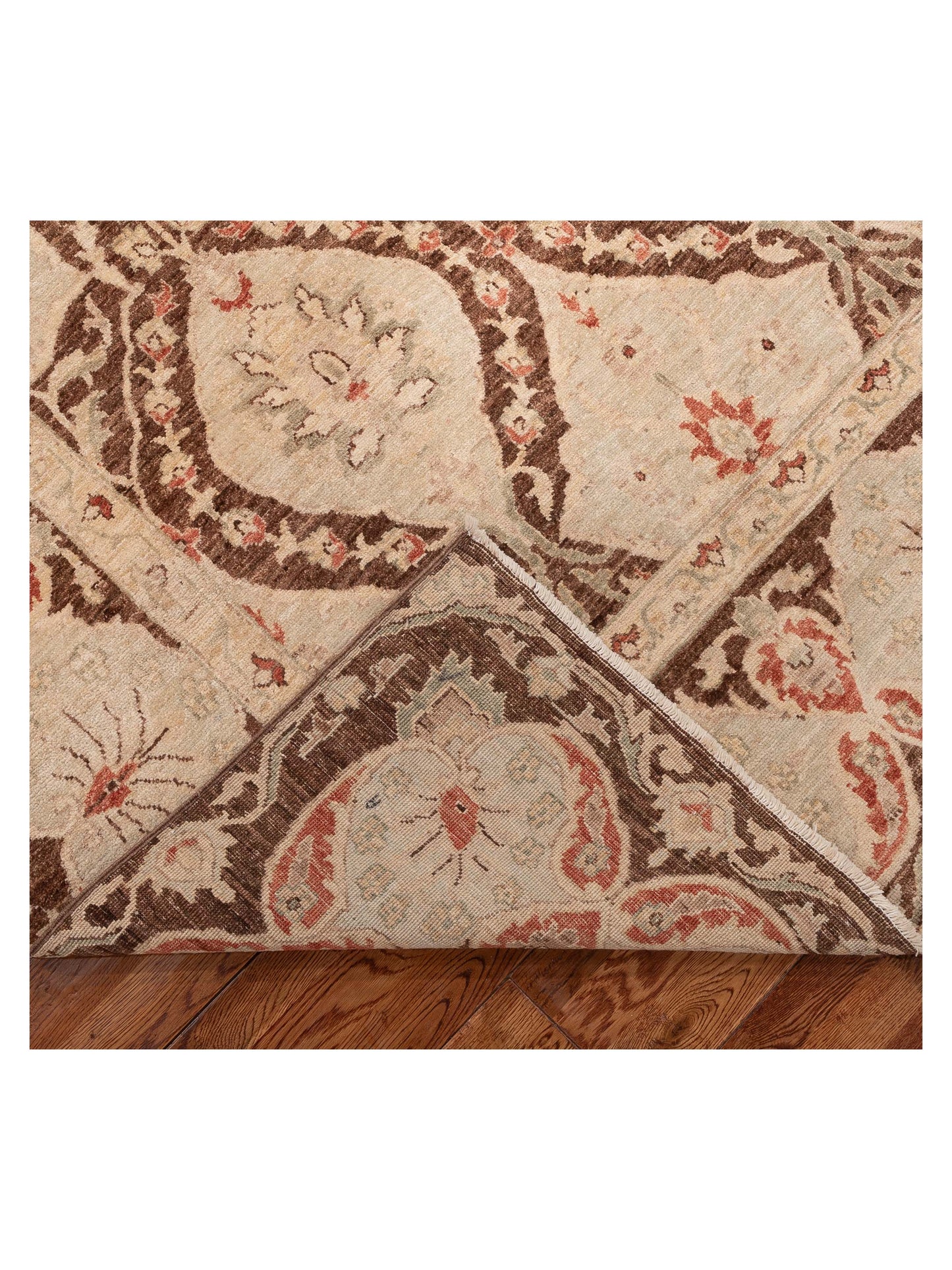 Sultan 154390 Brown Beige 8.1x11.6 Hand Knotted Rug