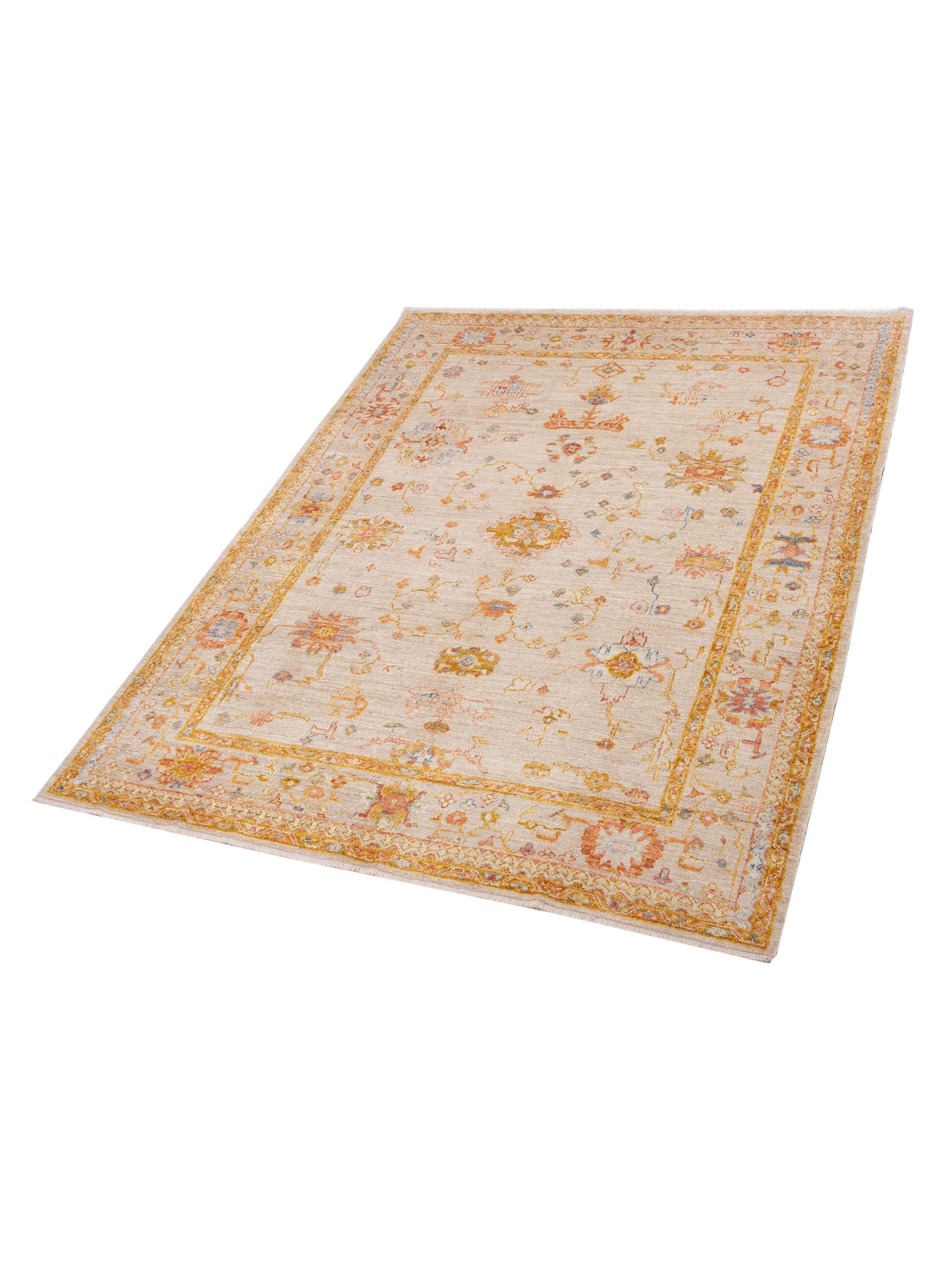 Angora Oushak 129873 Silver Silver 8.9x11 Hand Knotted Rug