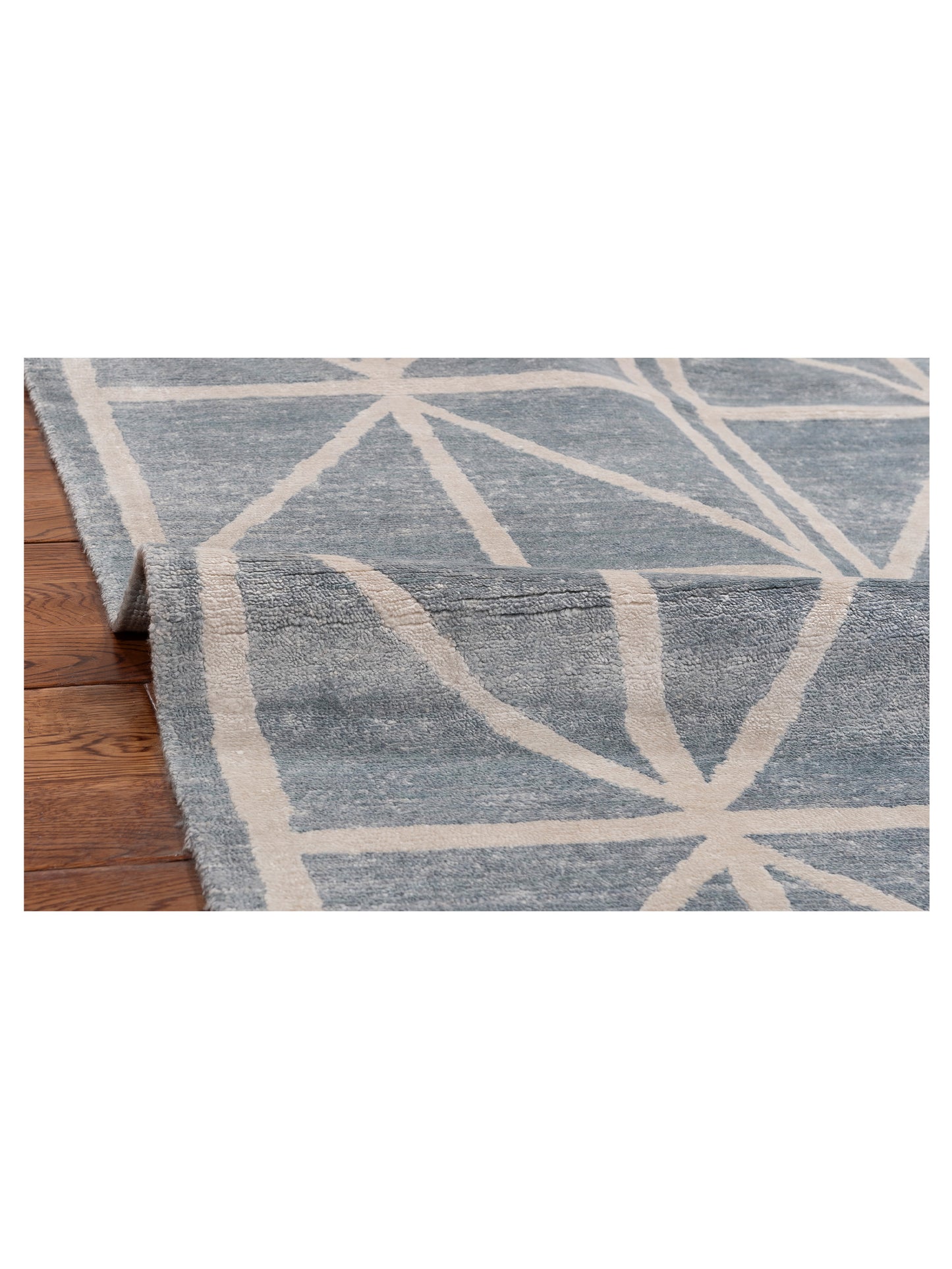 Tibetino 120507 Blue Ivory 5.1x7.6 Hand Knotted Rug