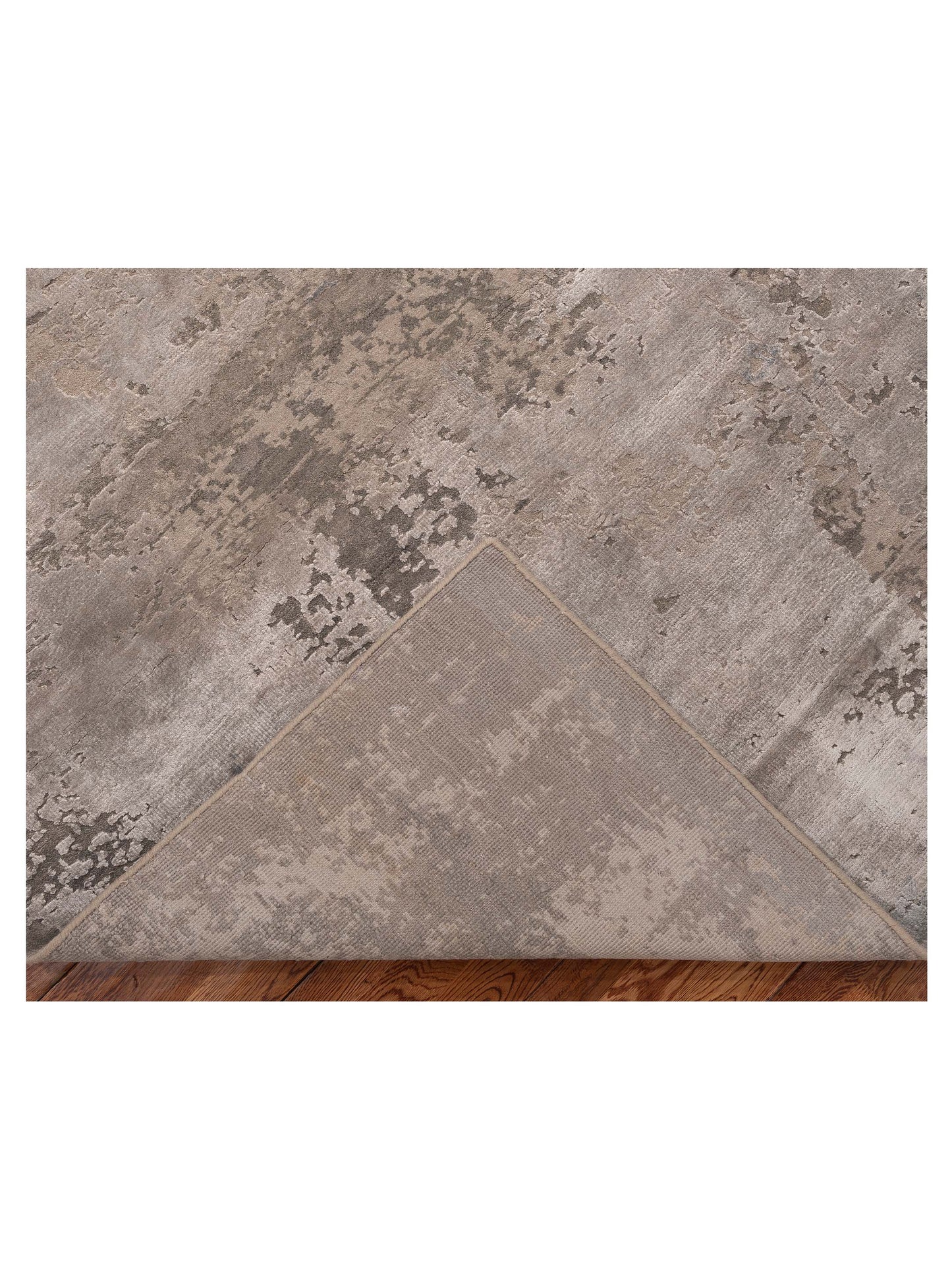 Tibetino 154830 Gray Gray 8x9.11 Hand Knotted Rug
