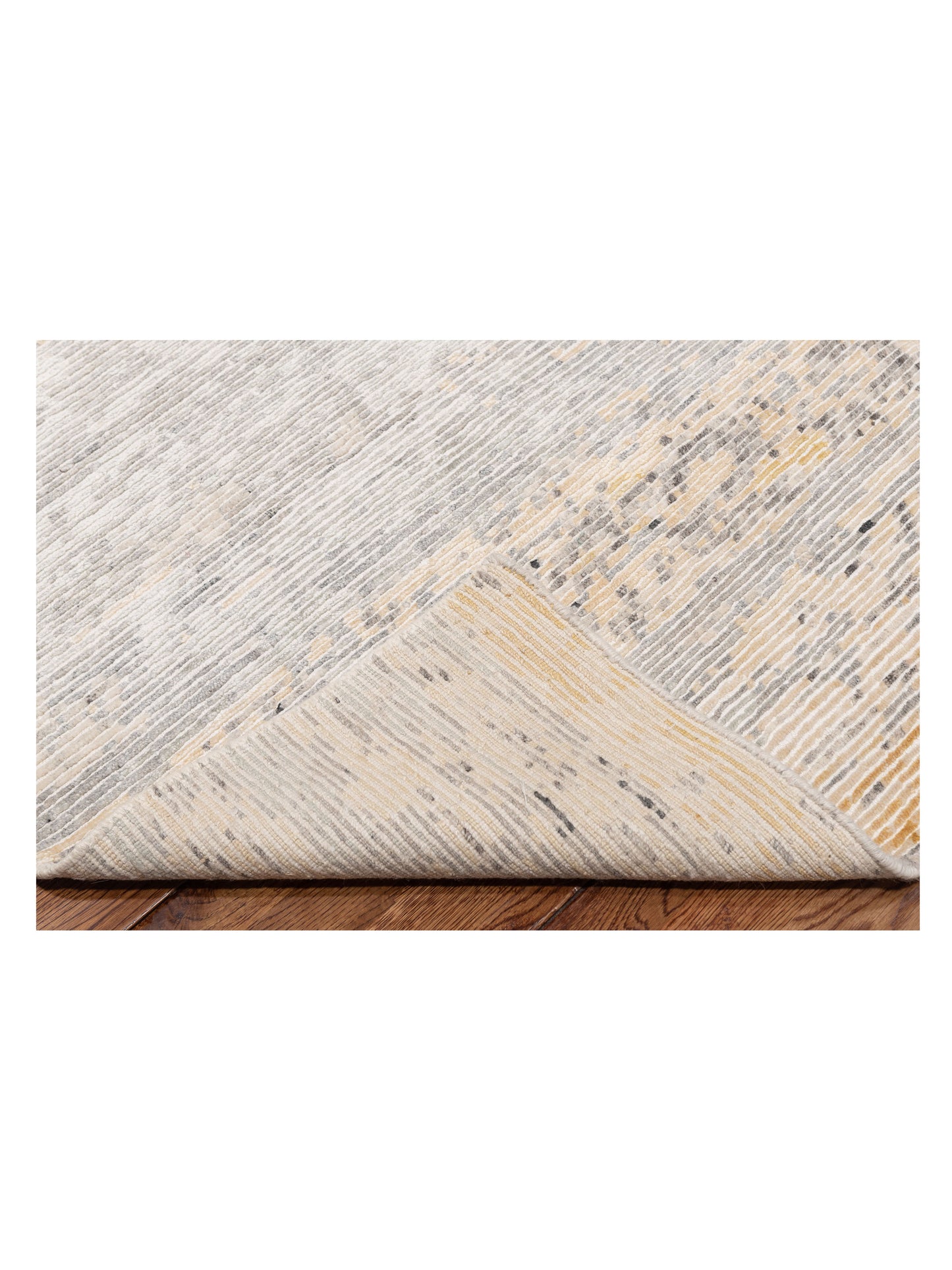 Tibetino 130087 Silver Gold 8.2x10.1 Hand Knotted Rug
