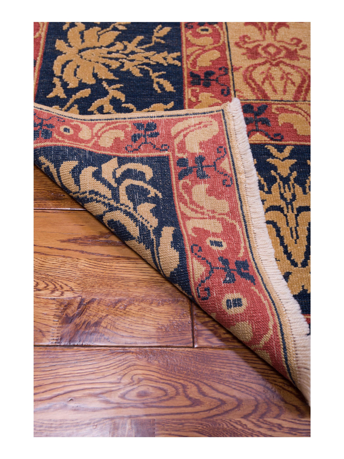 Antique Loom 107925 Camel Navy 10.2x13.7 Hand Knotted Rug