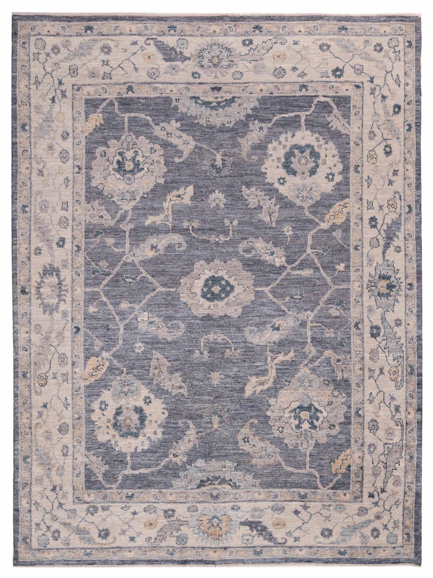 Anadol Angora Oushak  Blue Ivory Traditional