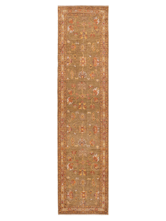 Anadol Angora Oushak  Green Light Brown Traditional