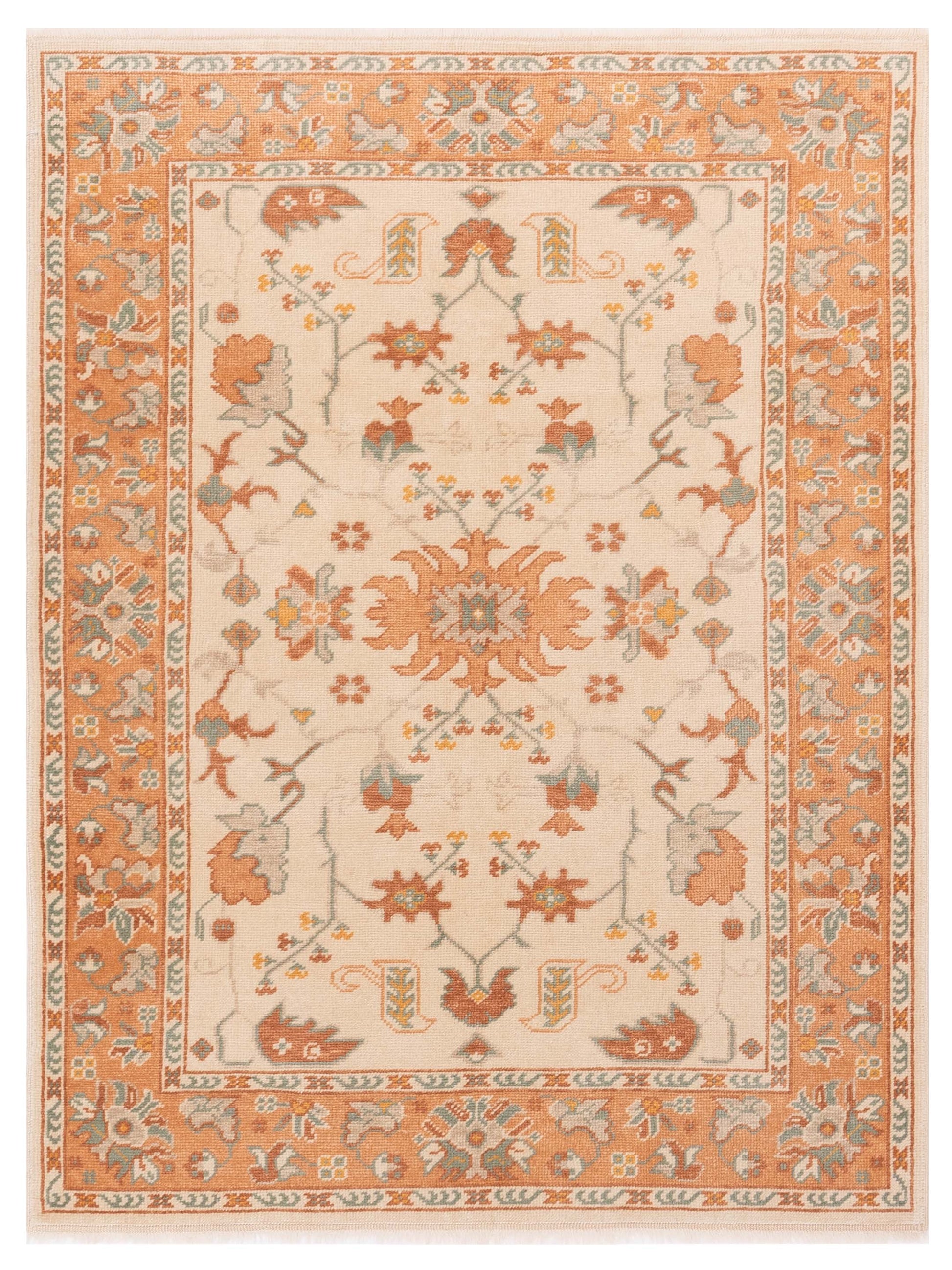 Pasha Anadol Oushak  Ivory Pink Traditional