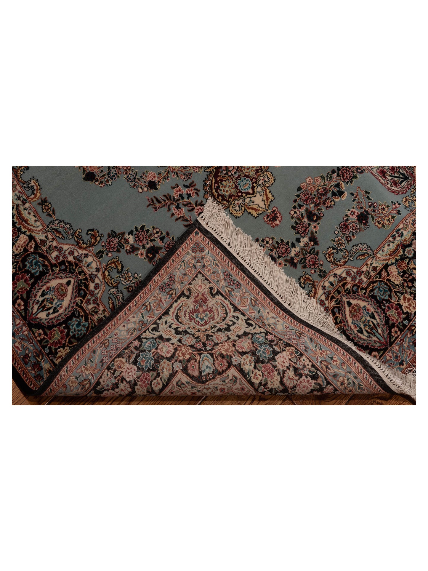 Mastersilk 148549 Blue Black 4.1x6 Hand Knotted Rug